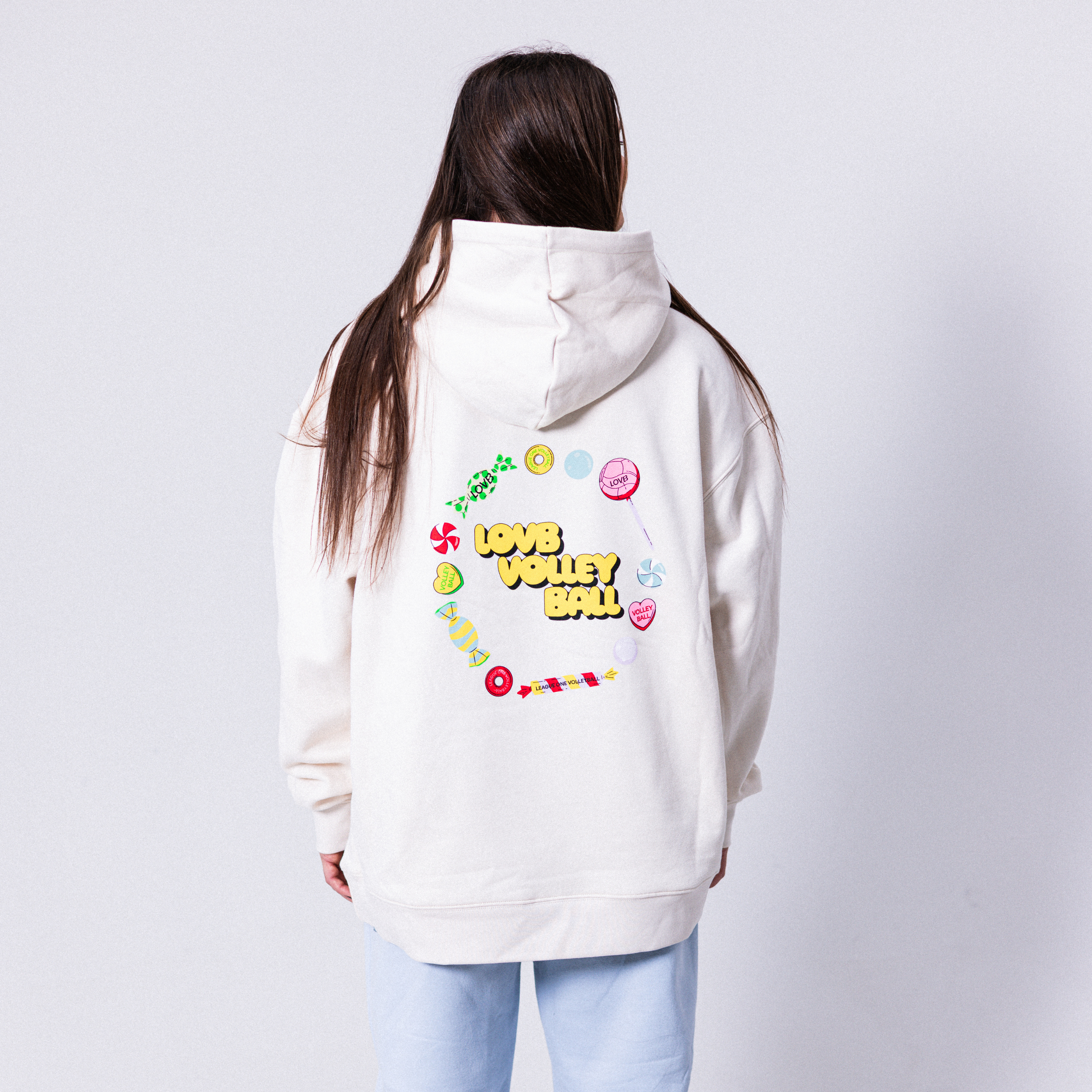 LOVB Volleyball Bone Hybrid Hoodie