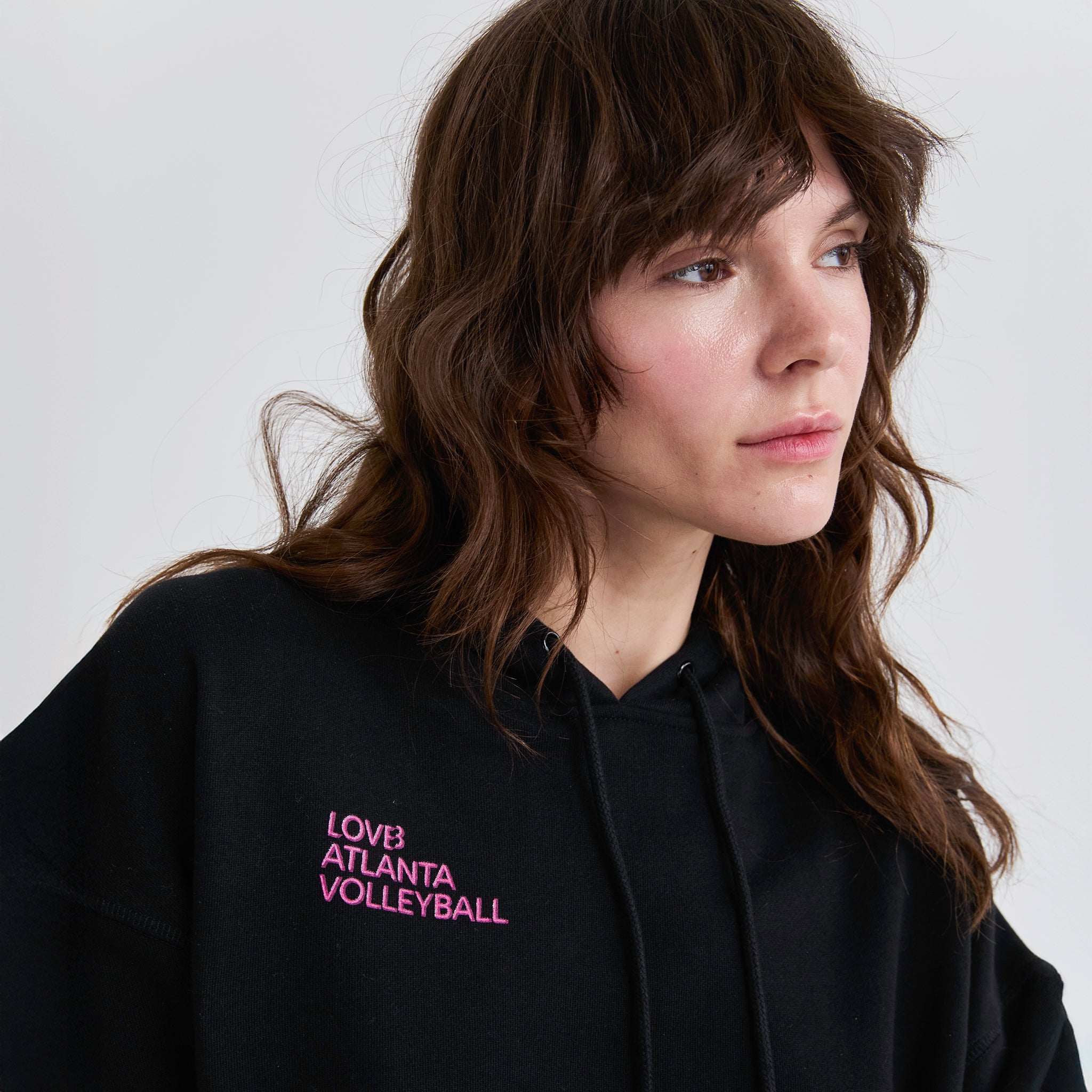 LOVB Atlanta First Serve Cropped Hoodie Sweatshirt