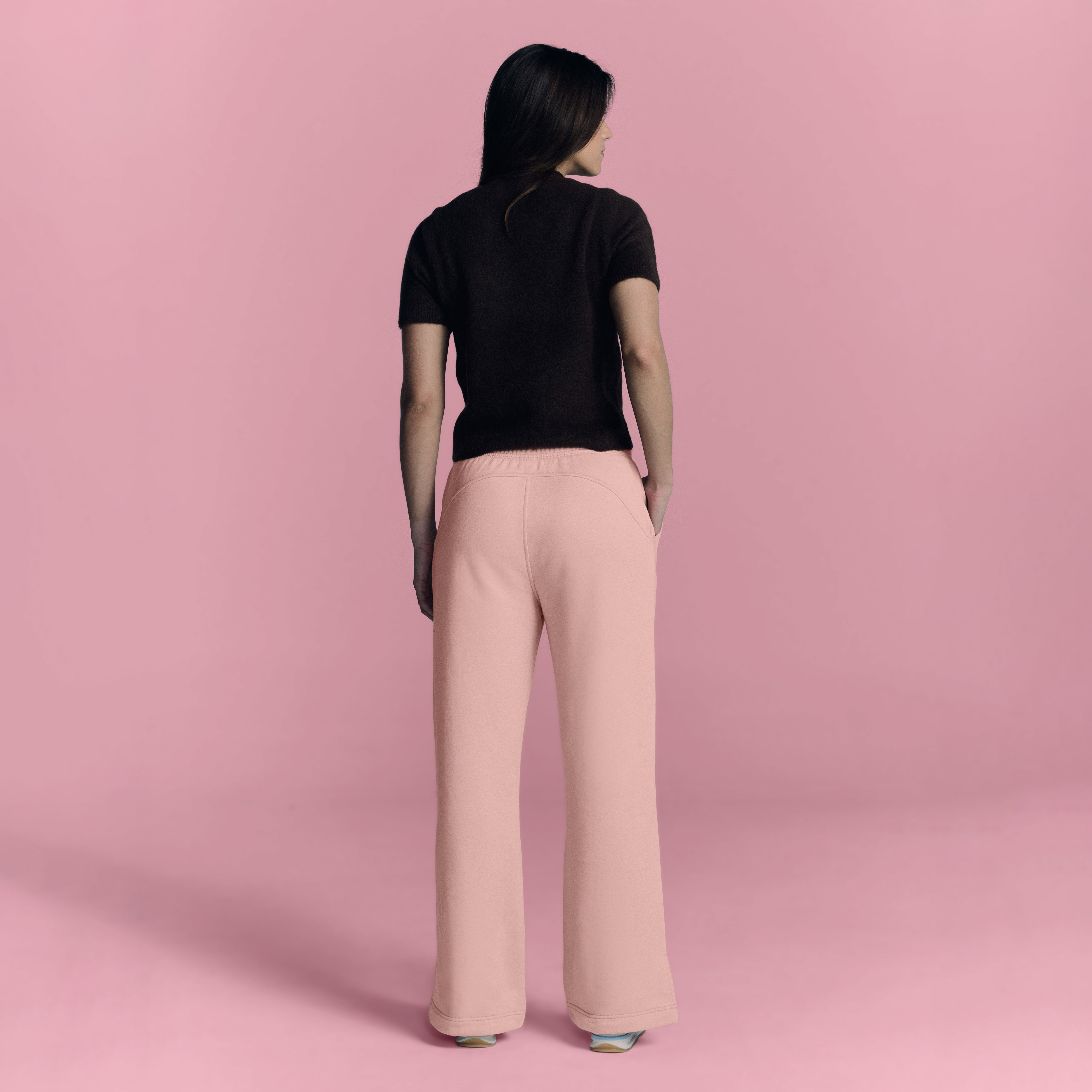 LOVB Essentials Blush Wide Leg Sweatpants