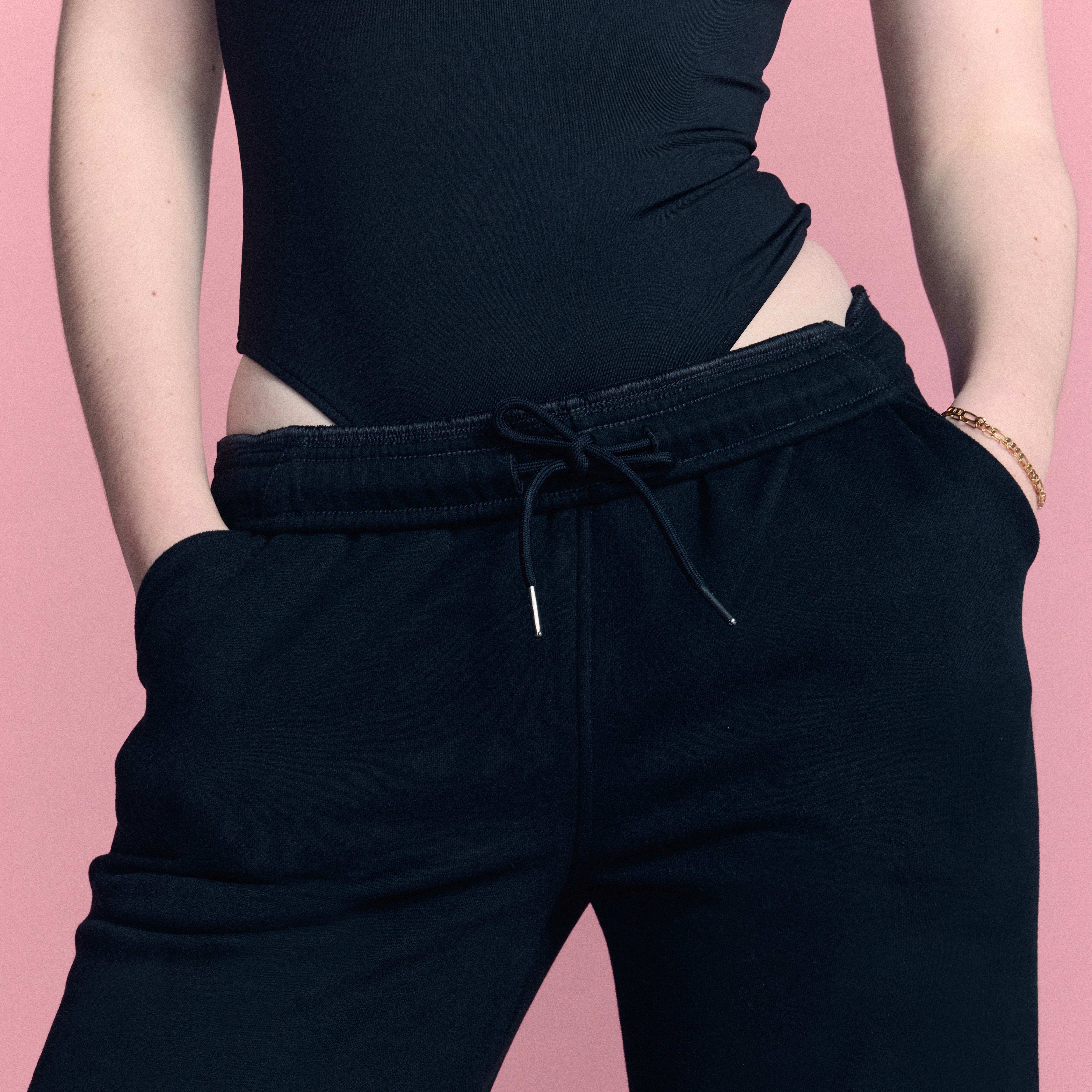 LOVB Essentials Black Wide Leg Sweatpants