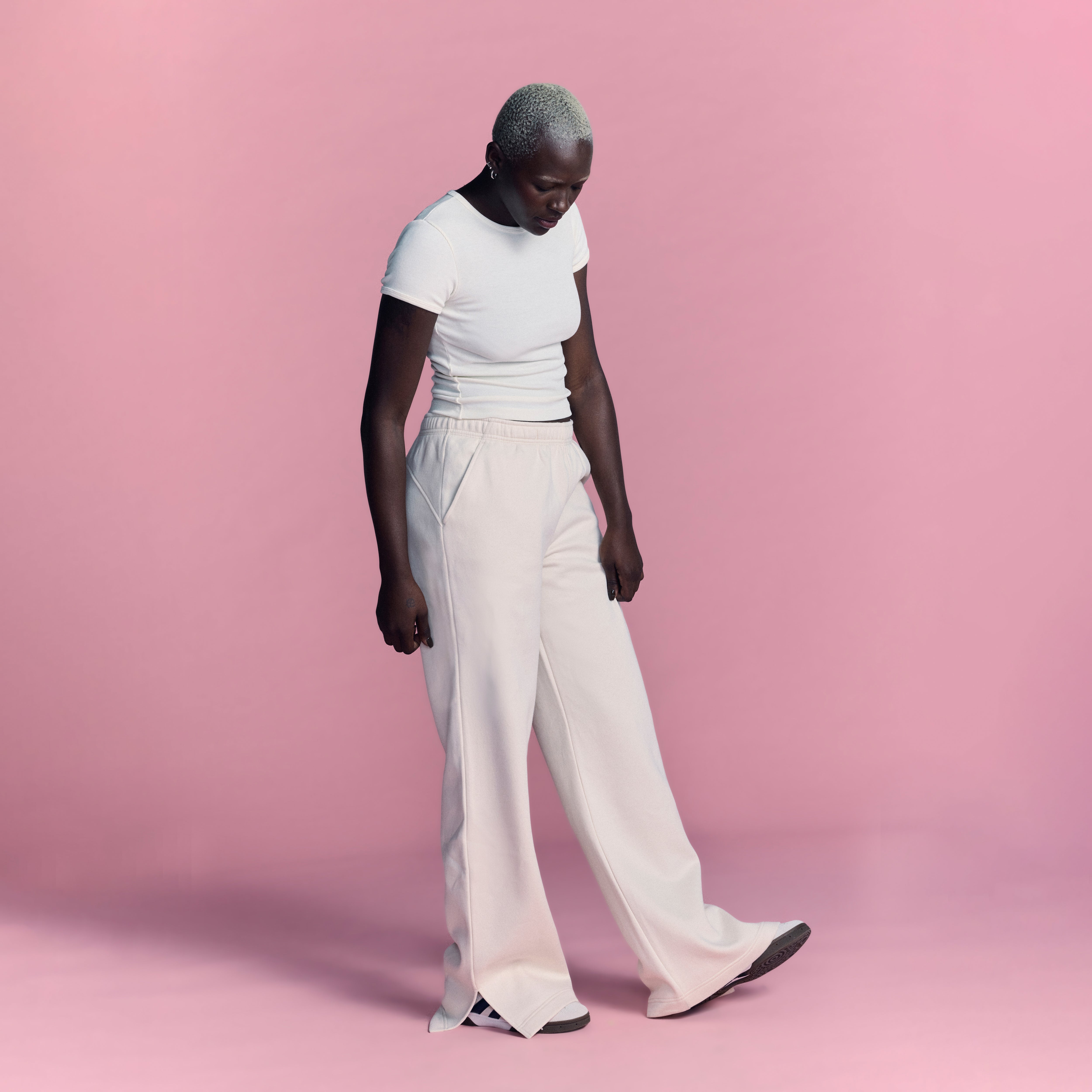 LOVB Essentials Bone Wide Leg Sweatpants
