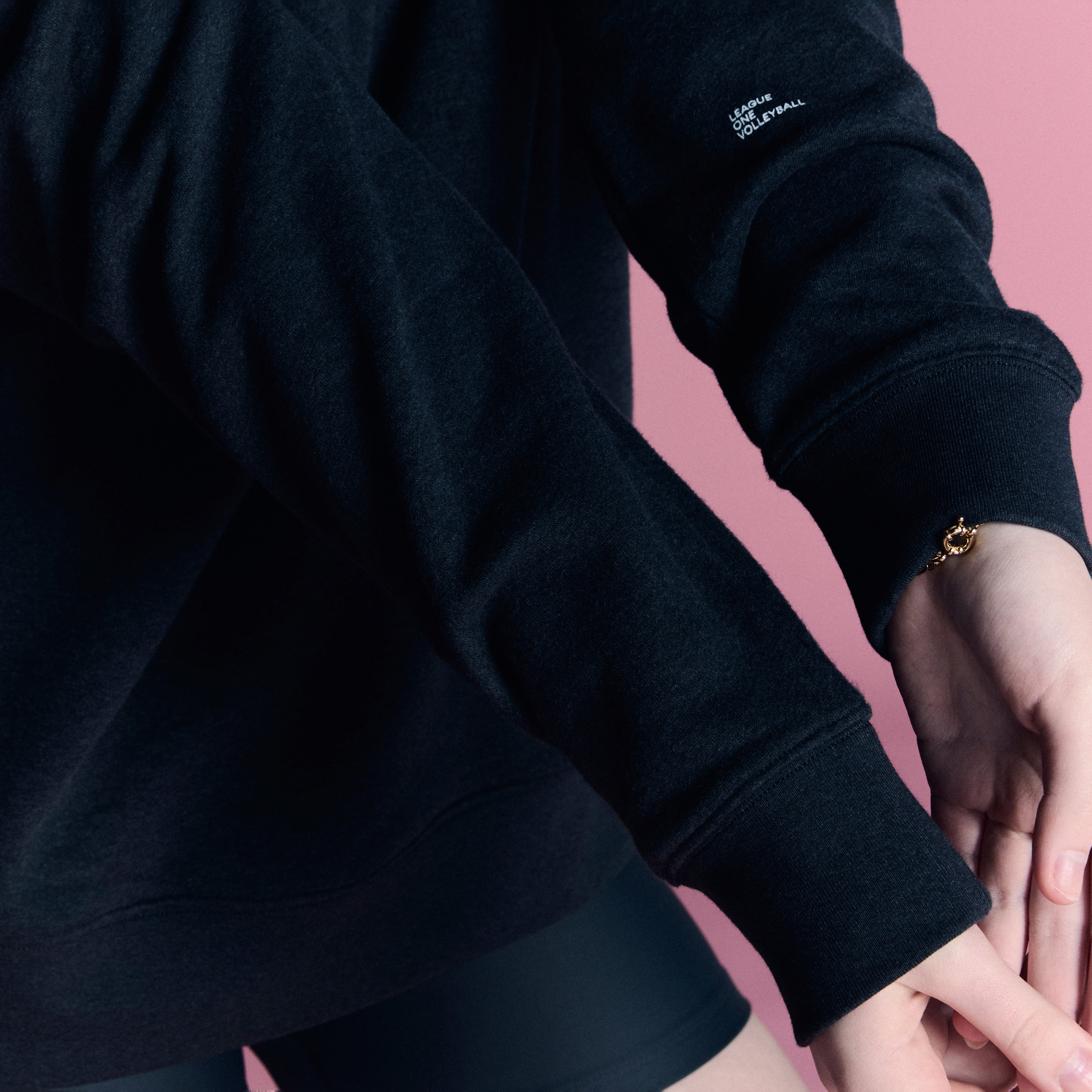 LOVB Essentials Dark Heather Grey Crewneck Sweatshirt