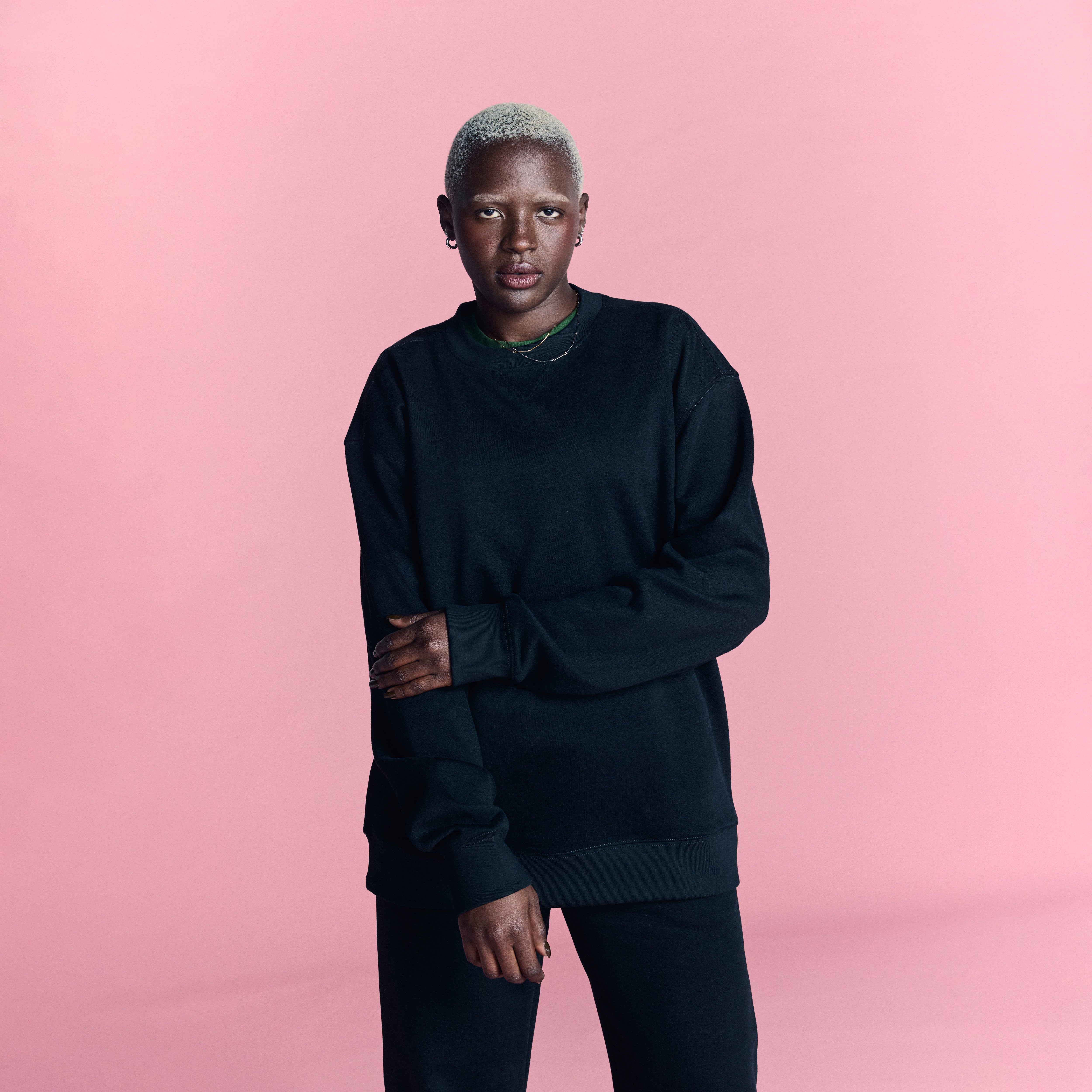 LOVB Essentials Black Crewneck Sweatshirt