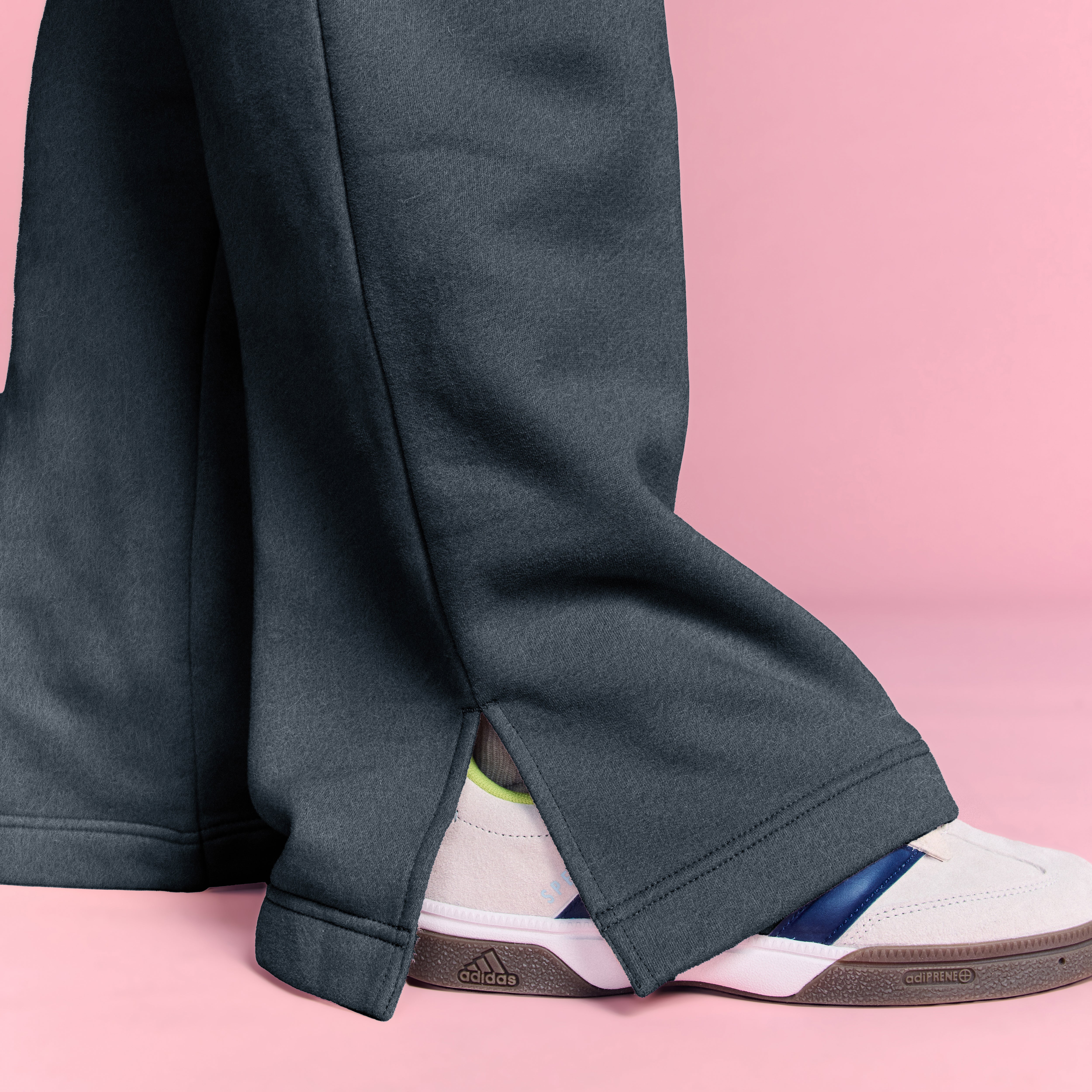 LOVB Essentials Dark Heather Grey Wide Leg Sweatpants
