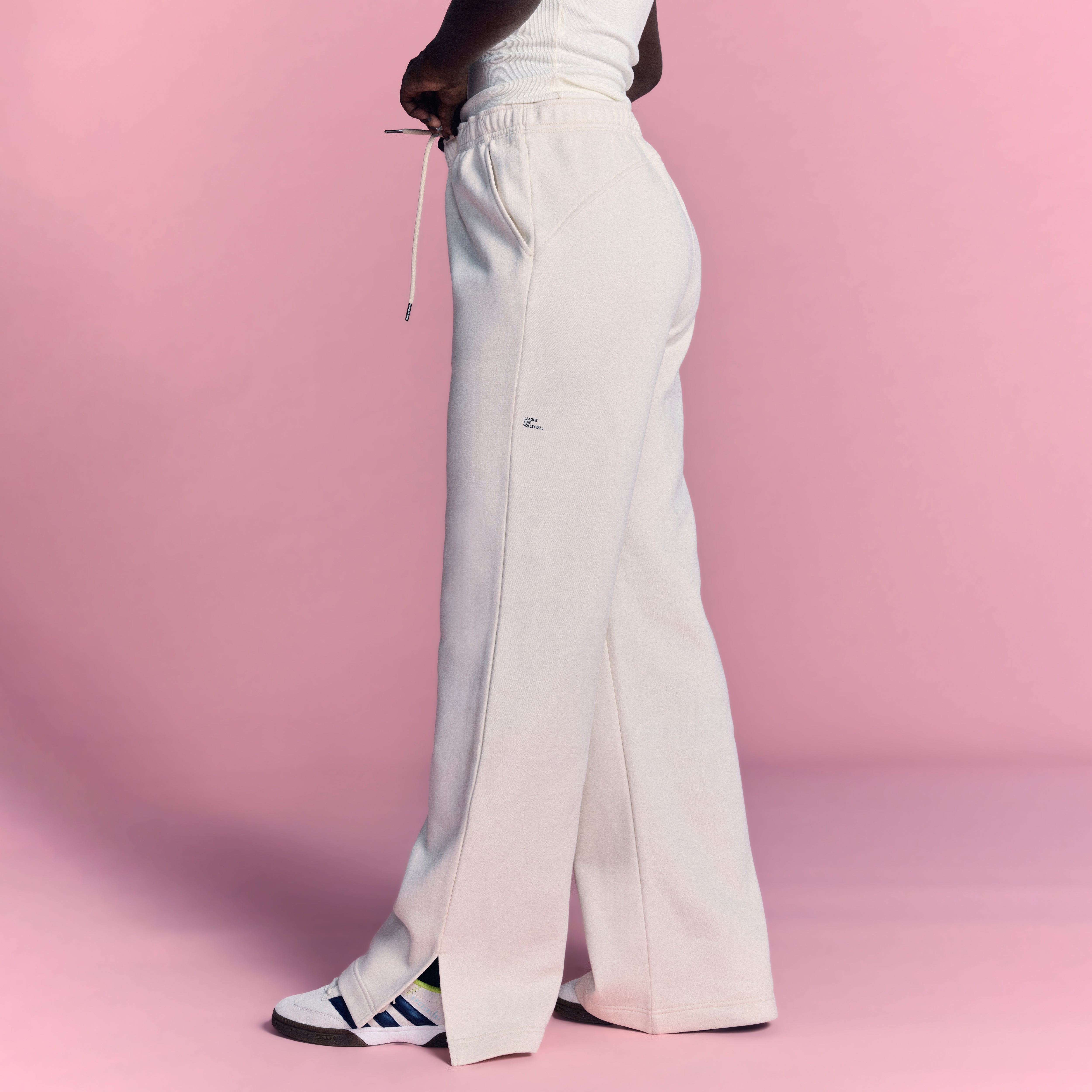 LOVB Essentials Bone Wide Leg Sweatpants