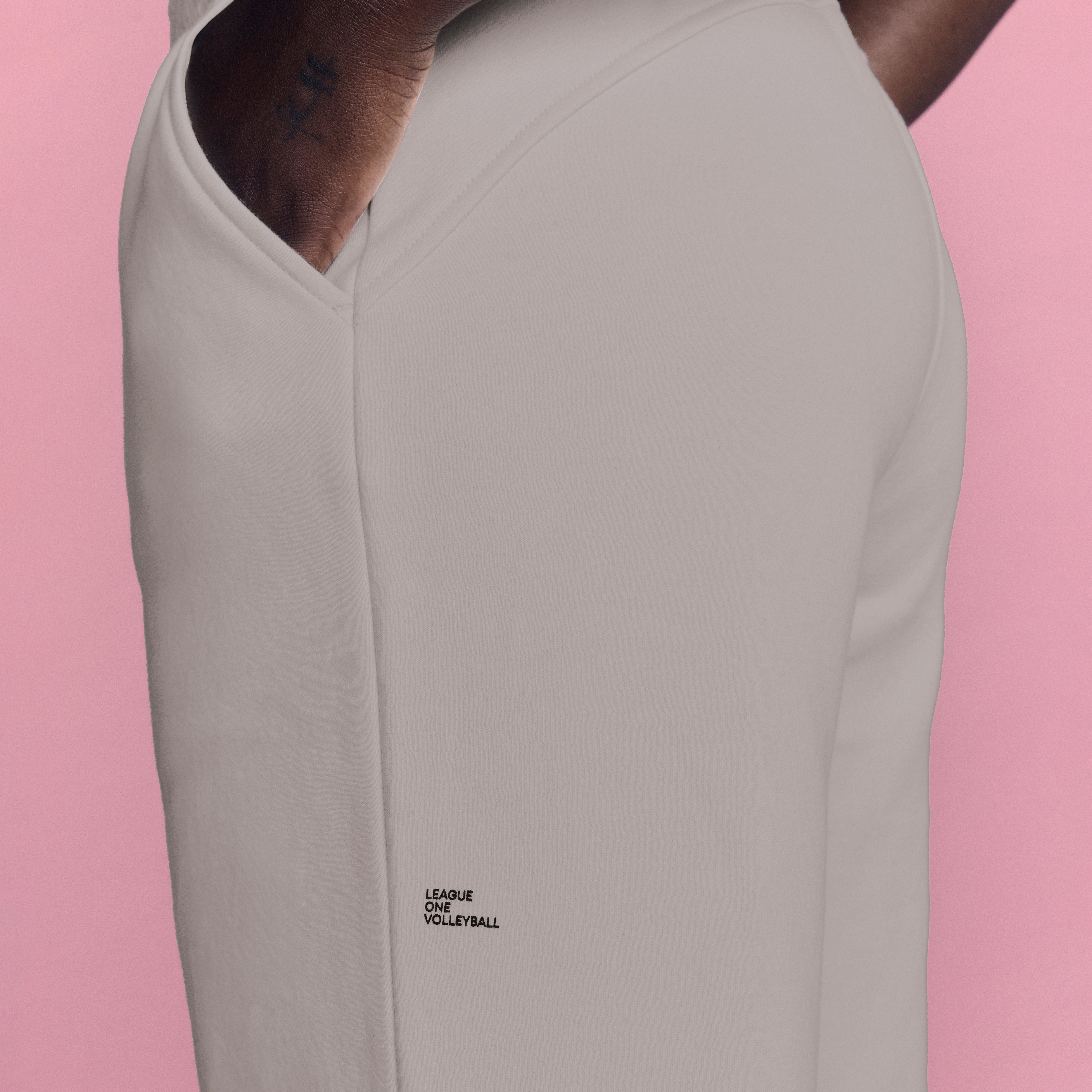 LOVB Essentials Cement Wide Leg Sweatpants
