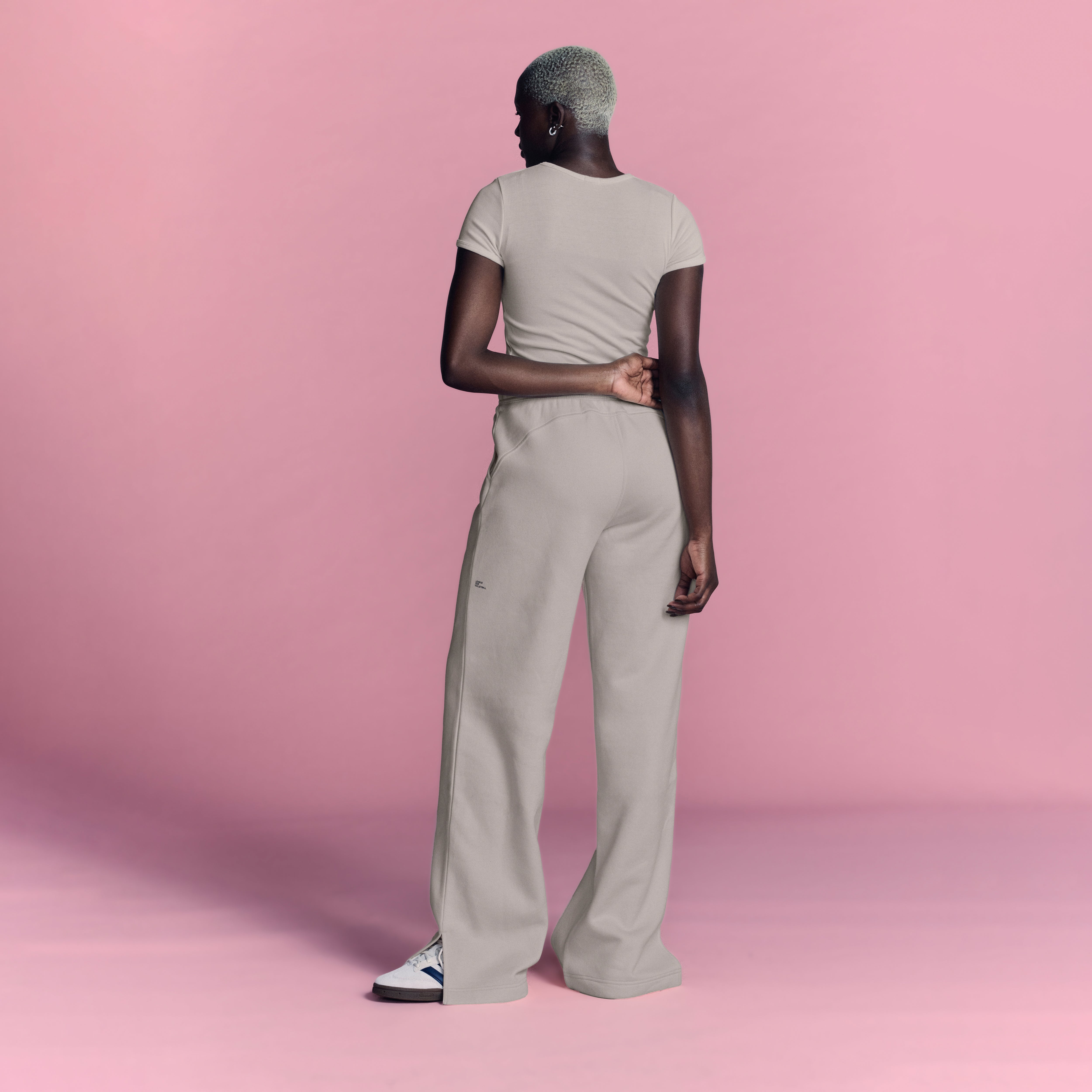 LOVB Essentials Cement Wide Leg Sweatpants