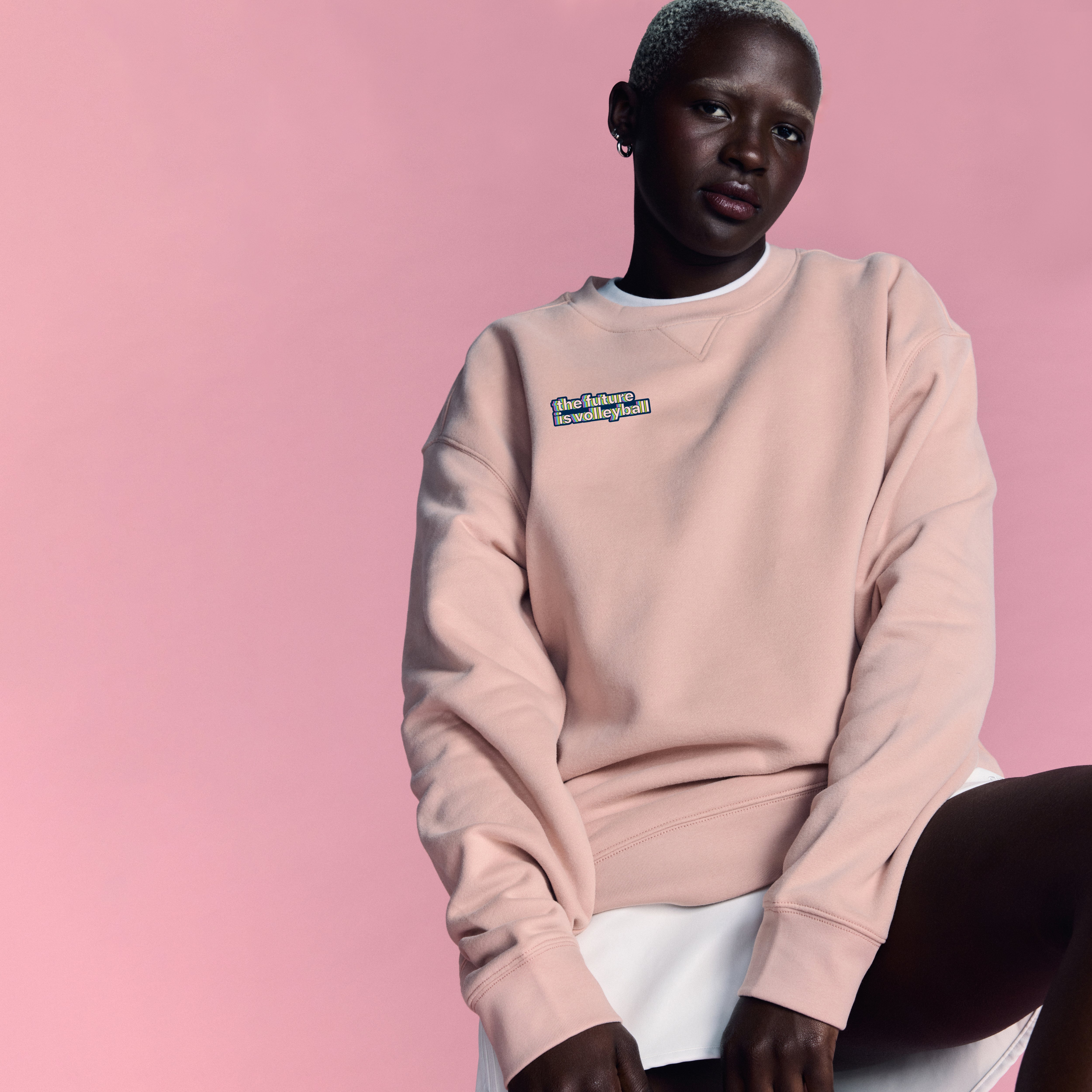 The Future is Volleyball Small Graphic Hybrid Crewneck