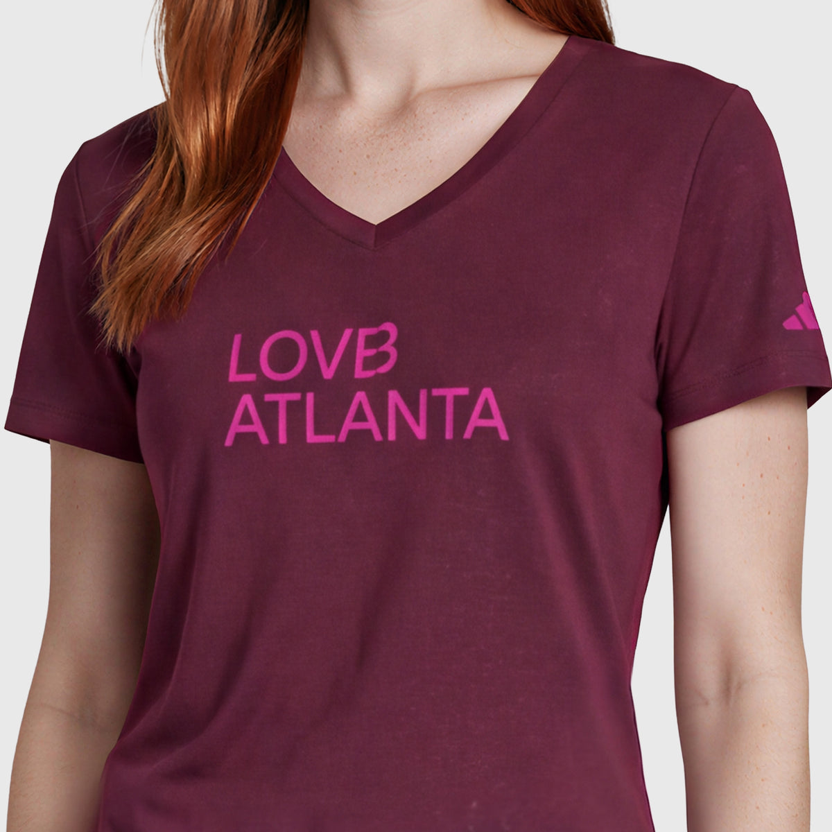 LOVB Atlanta x adidas V Neck Tee