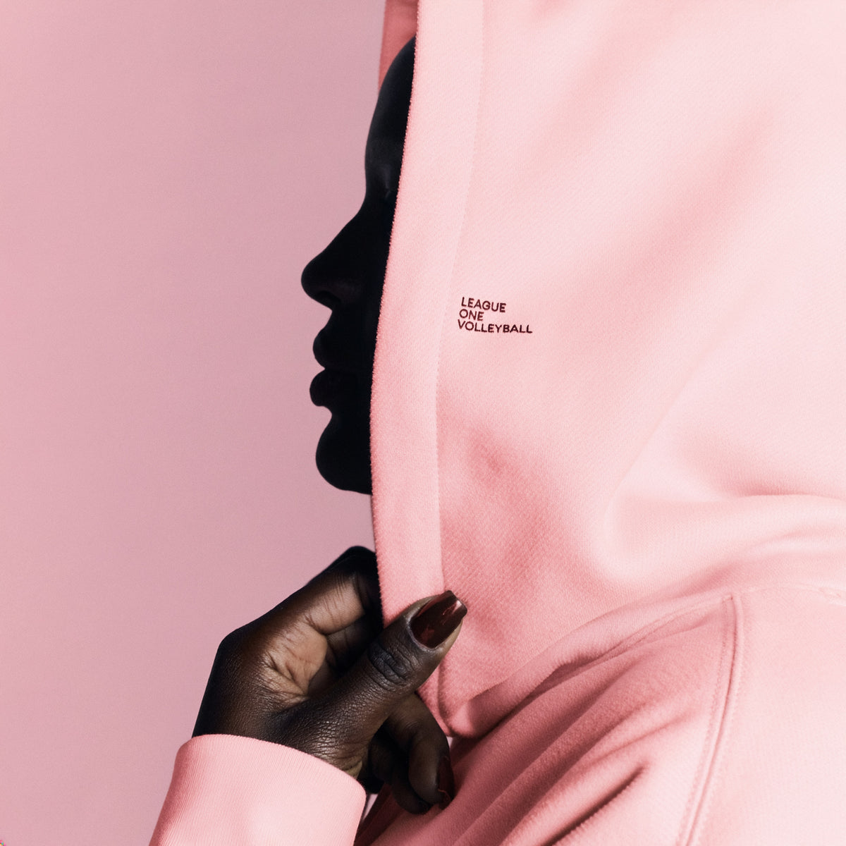 LOVB Volleyball Comet Blush Hybrid Hoodie