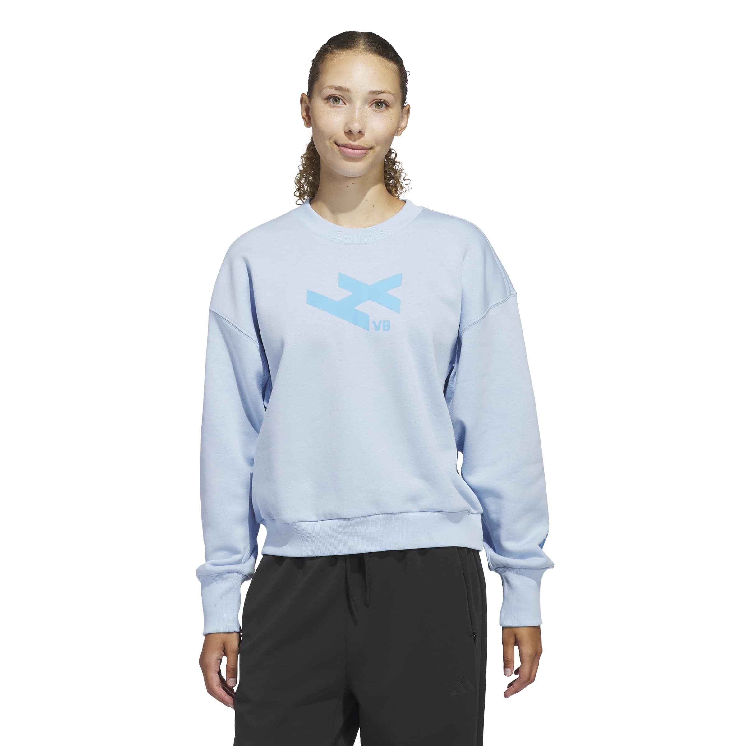 LOVB Houston x Adidas Cropped Crewneck Sweatshirt