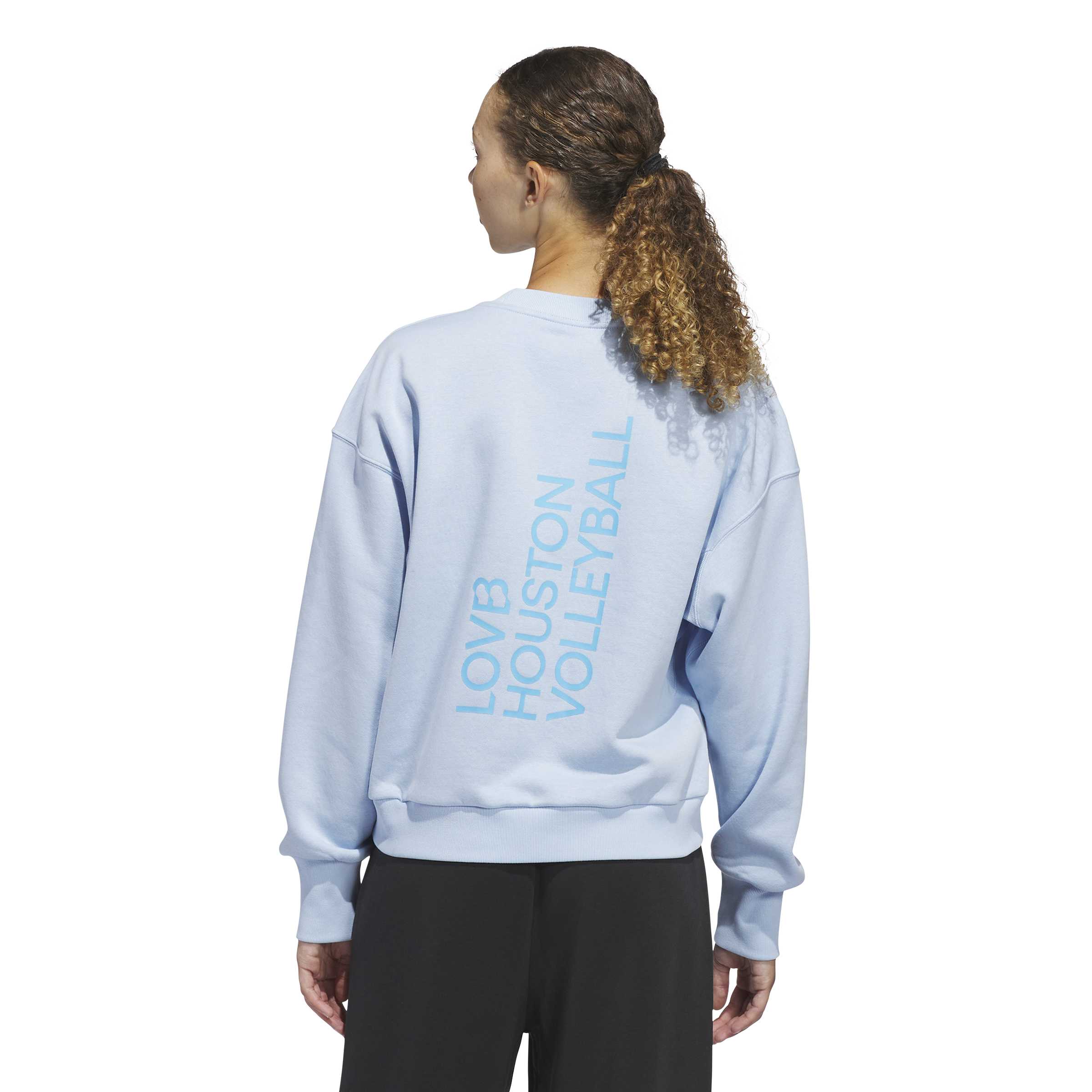 LOVB Houston x Adidas Cropped Crewneck Sweatshirt