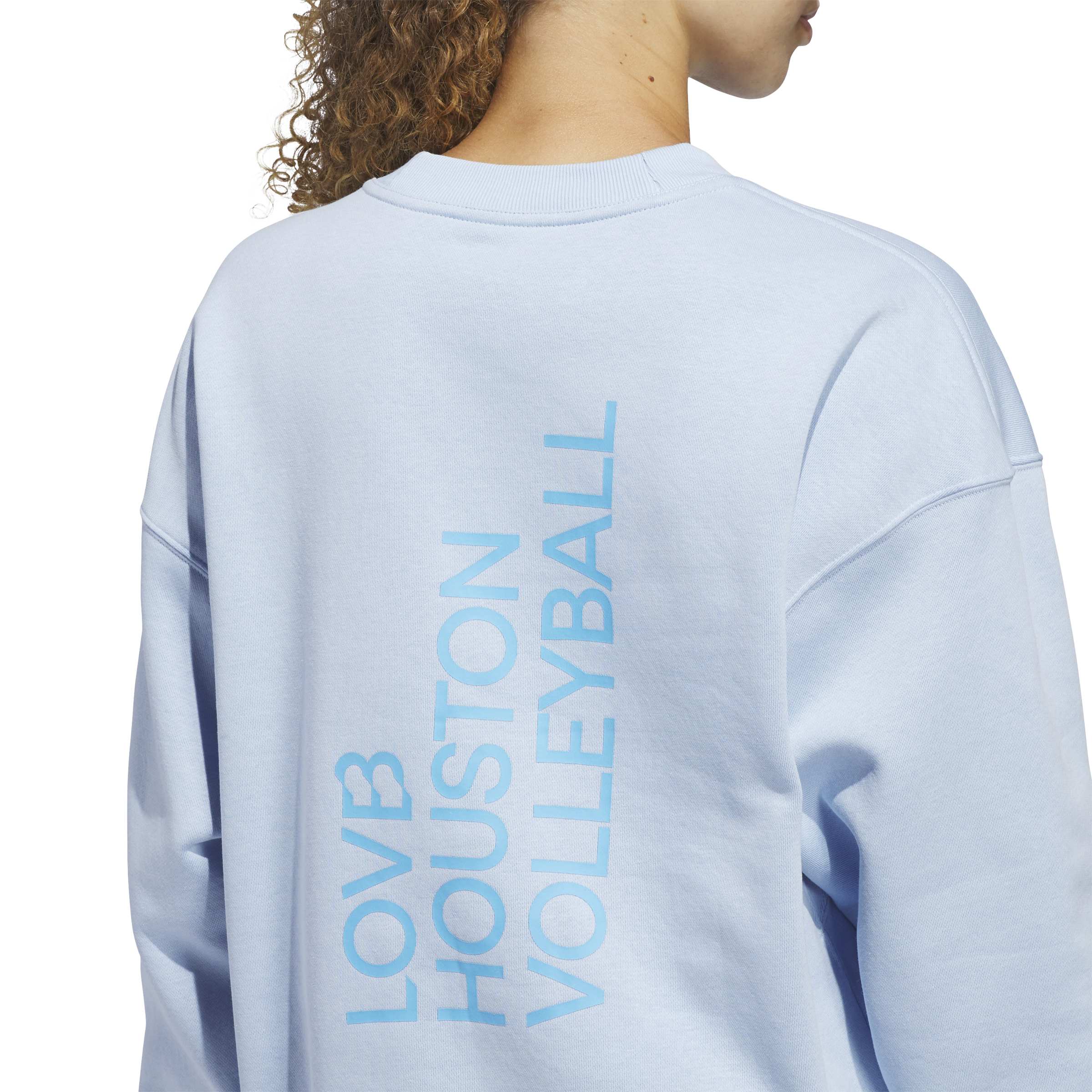 LOVB Houston x Adidas Cropped Crewneck Sweatshirt