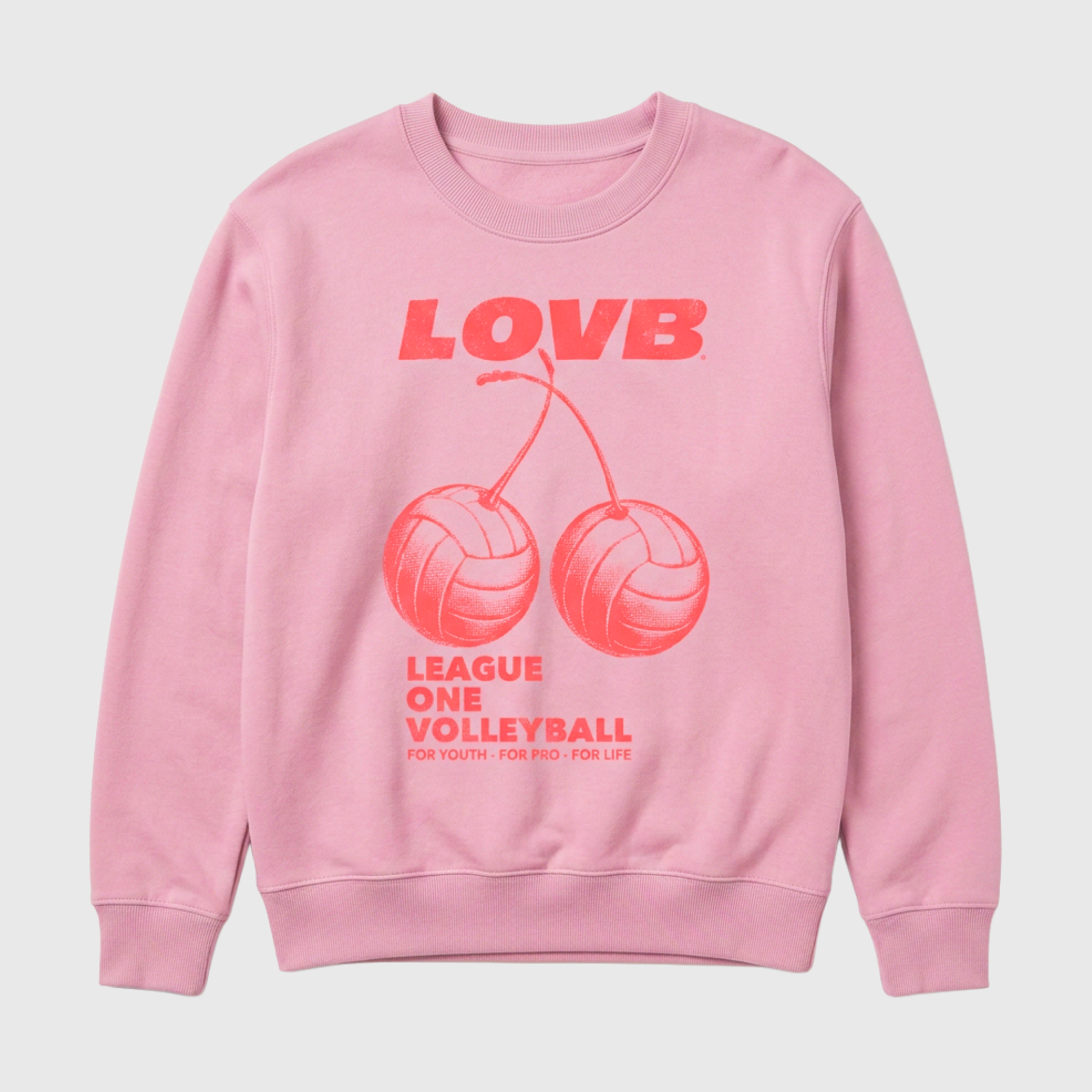LOVB Pink Cherries Crewneck
