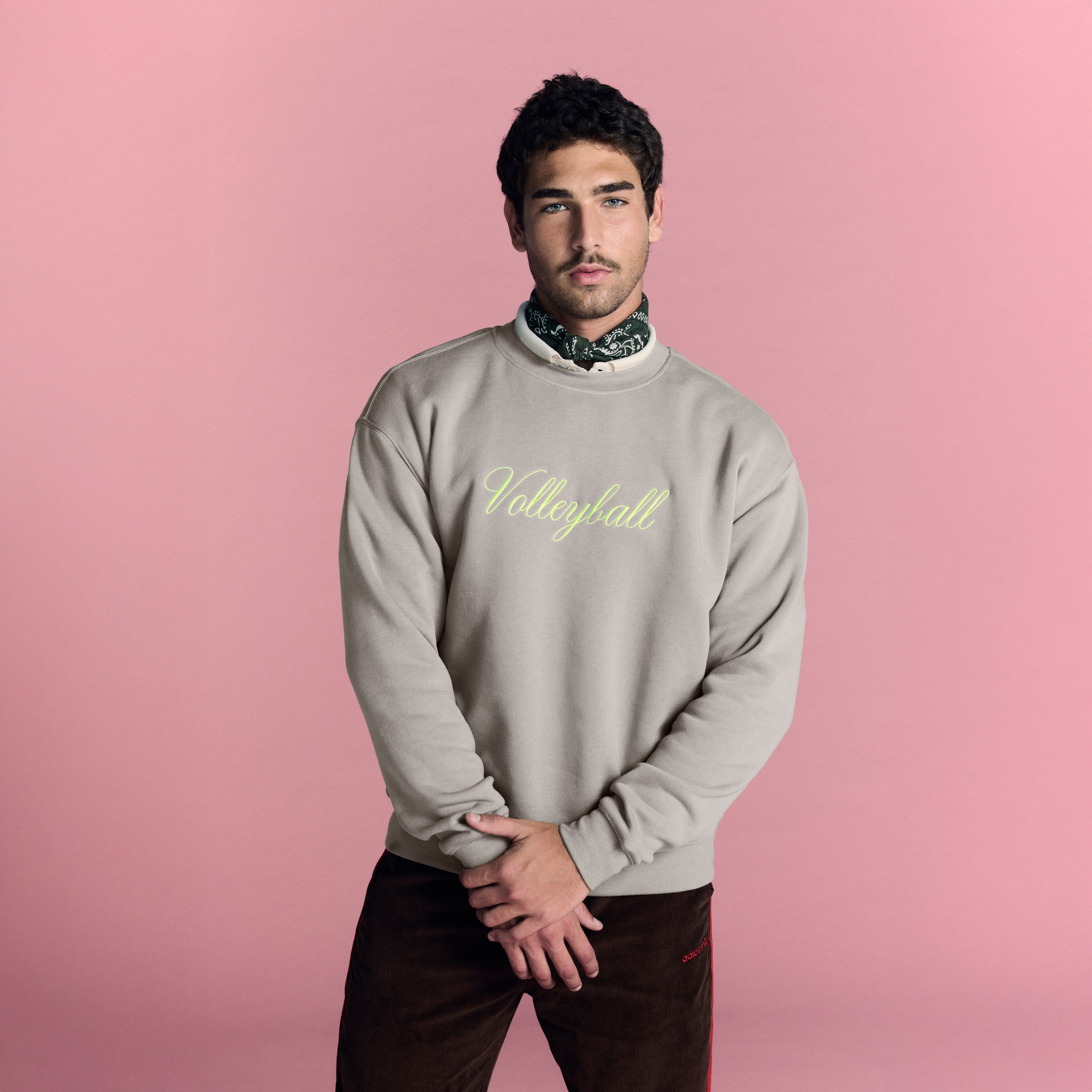 Cement Volleyball Hybrid Crewneck