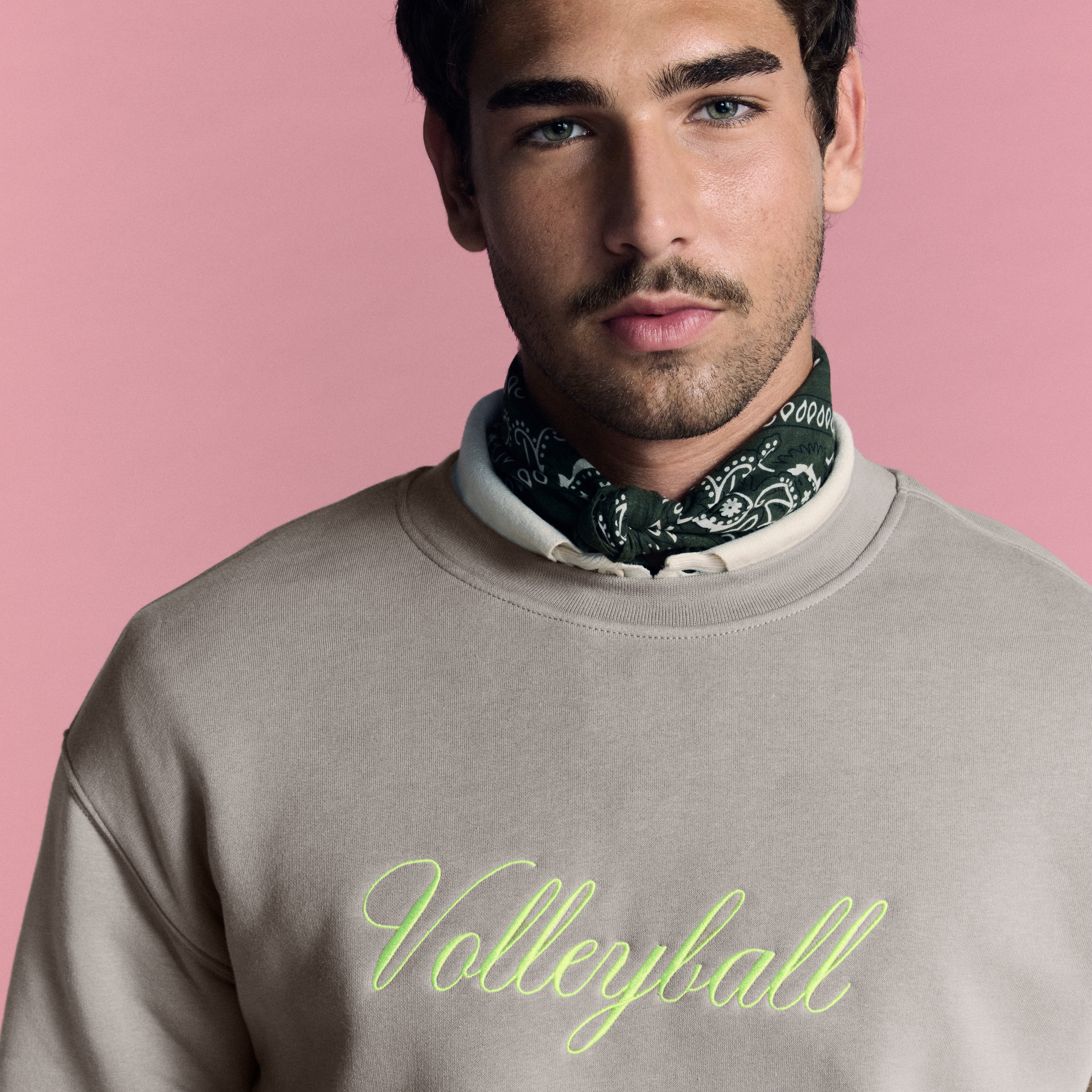 Cement Volleyball Hybrid Crewneck