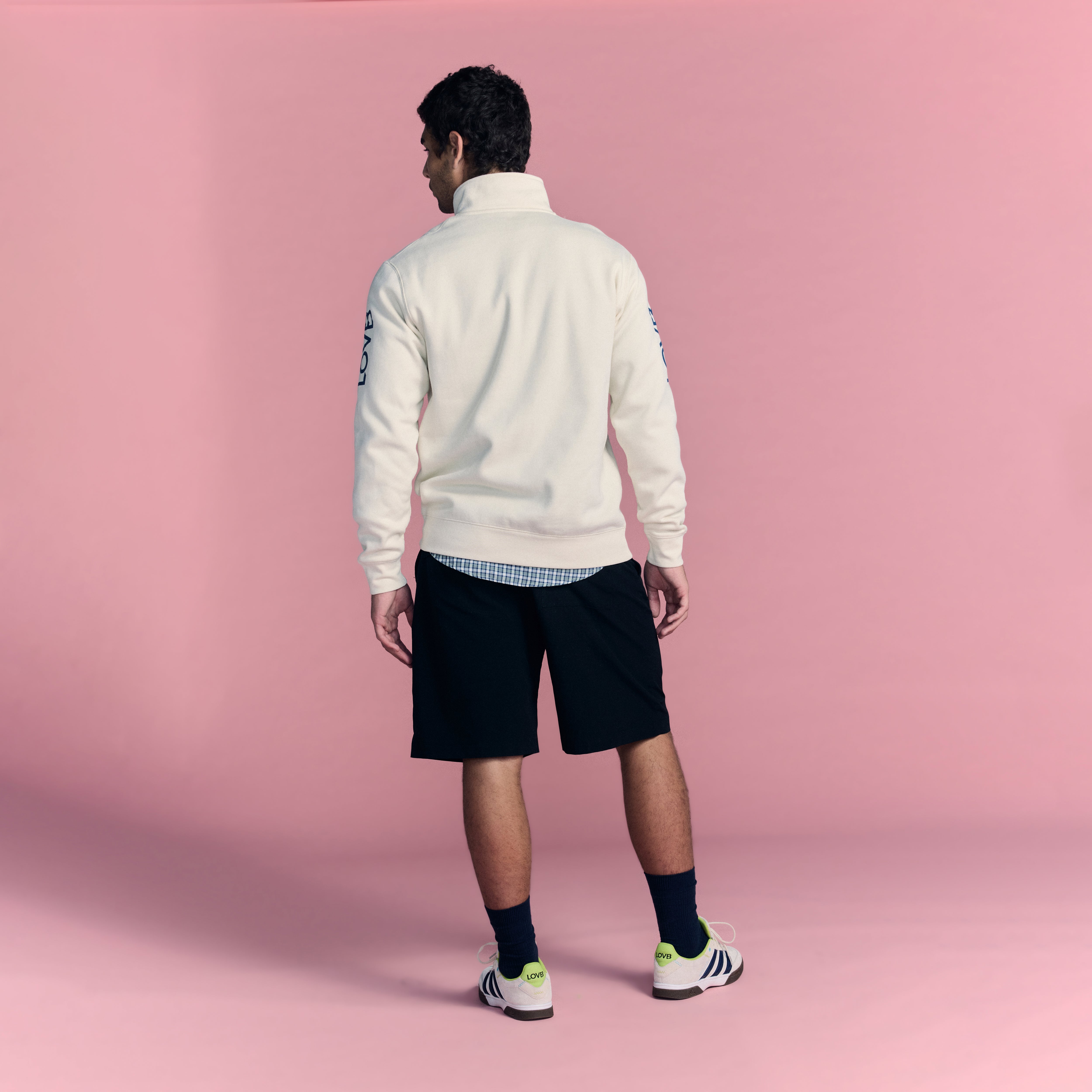 LOVB Volleyball Bone Hybrid Quarter Zip