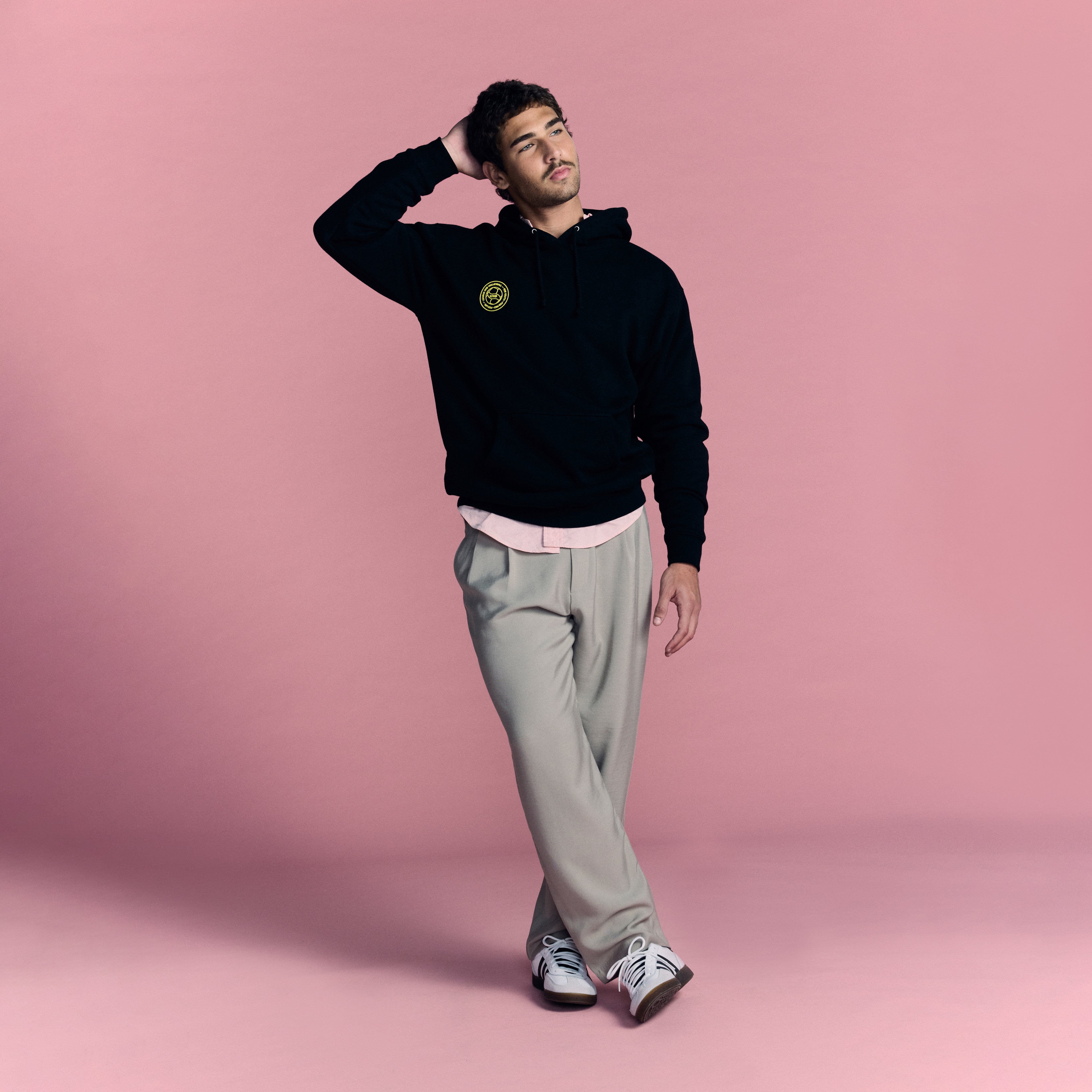 LOVB Volleyball Graphic Black Hybrid Hoodie