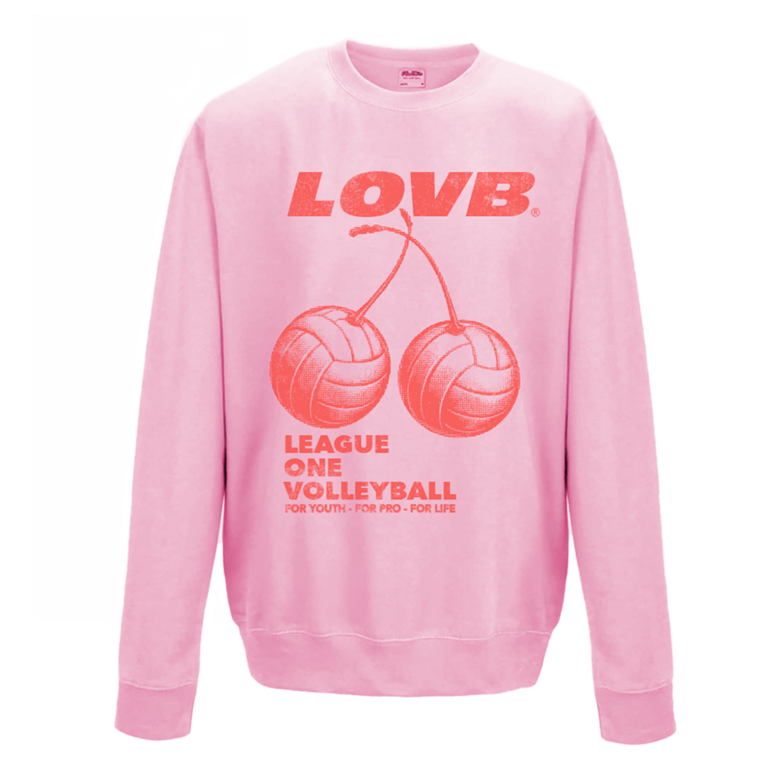LOVB Pink Cherries Crewneck