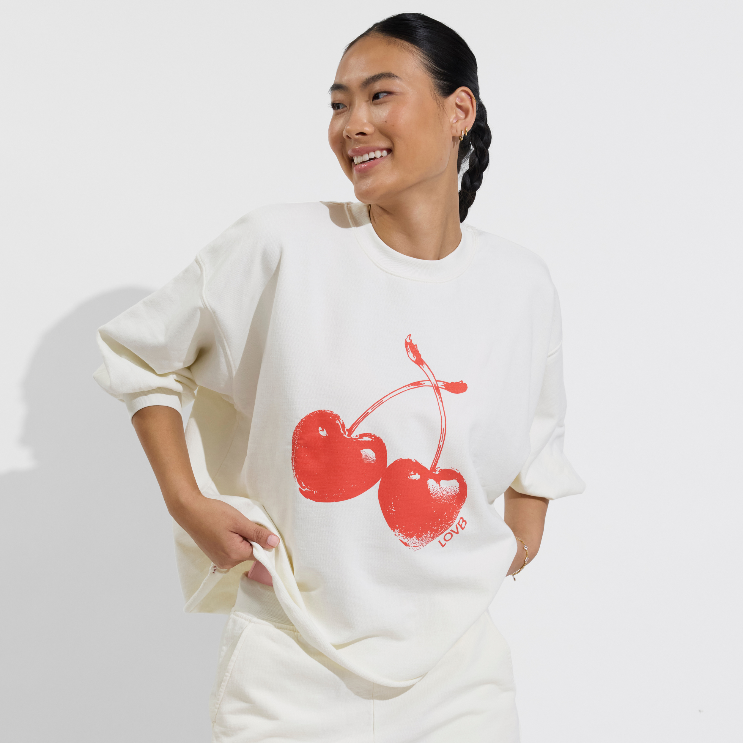 LOVB x Left On Friday Sports and Rec Cherry Crewneck