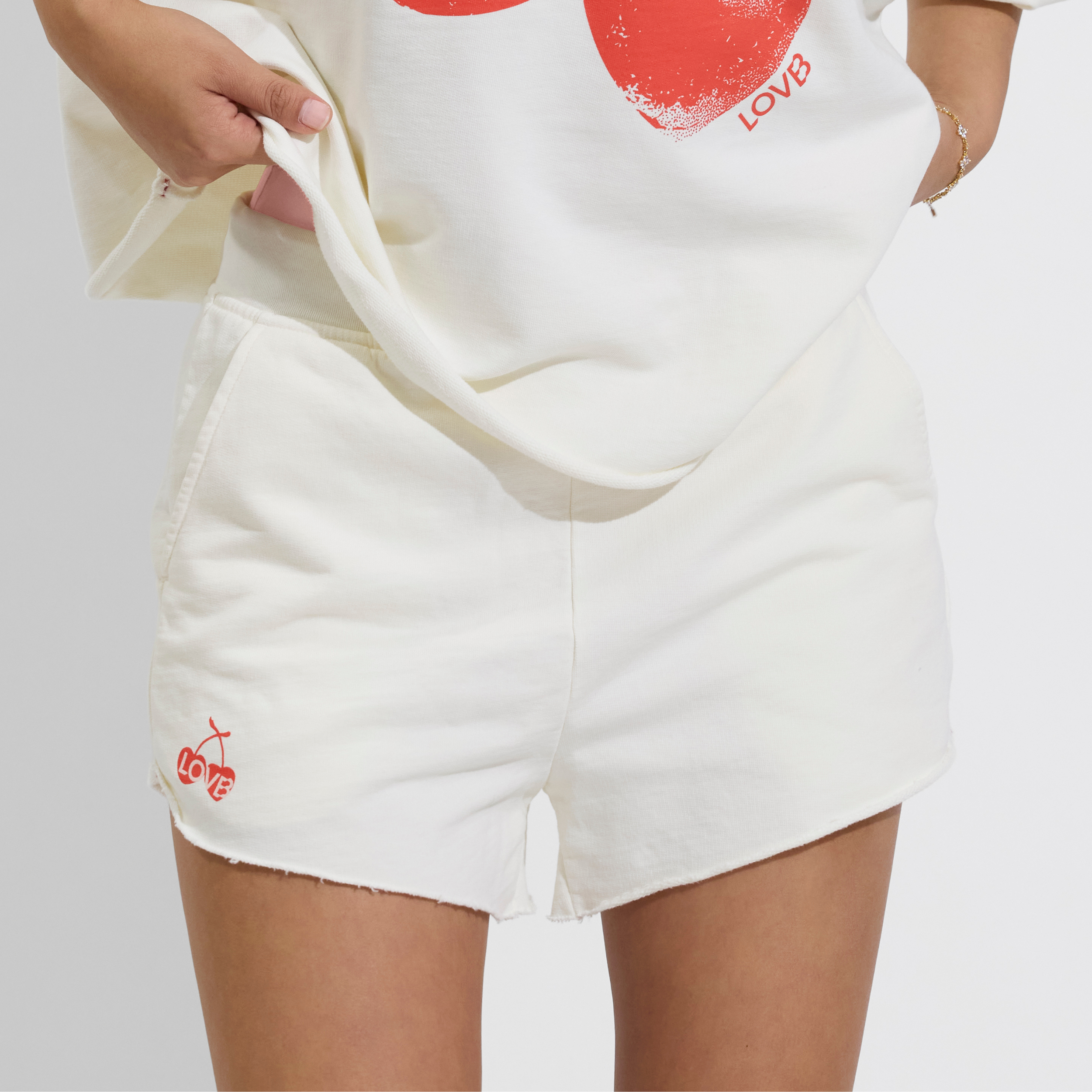 LOVB x Left On Friday Sports and Rec Cherry Fleece Short