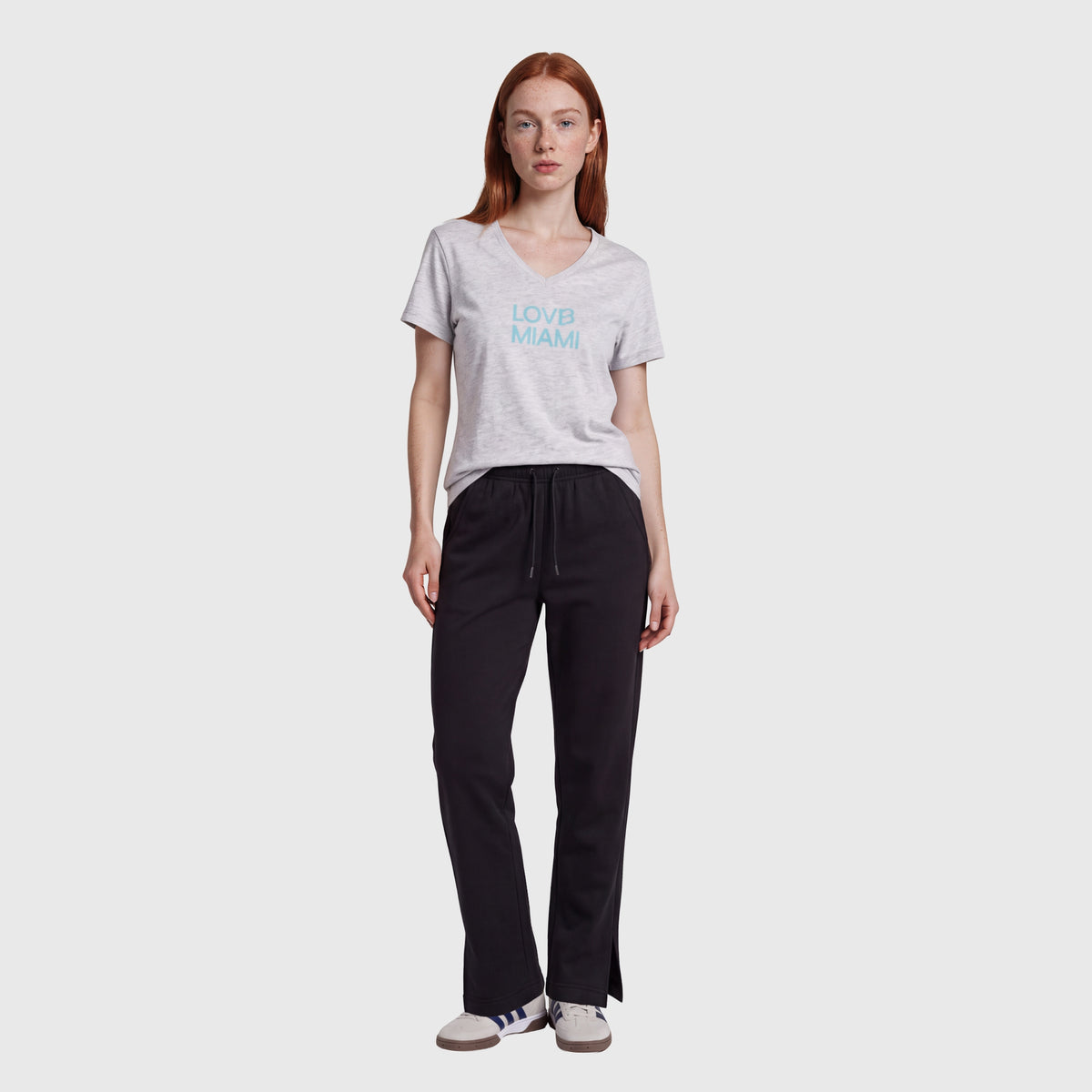 LOVB Miami x adidas V Neck Tee