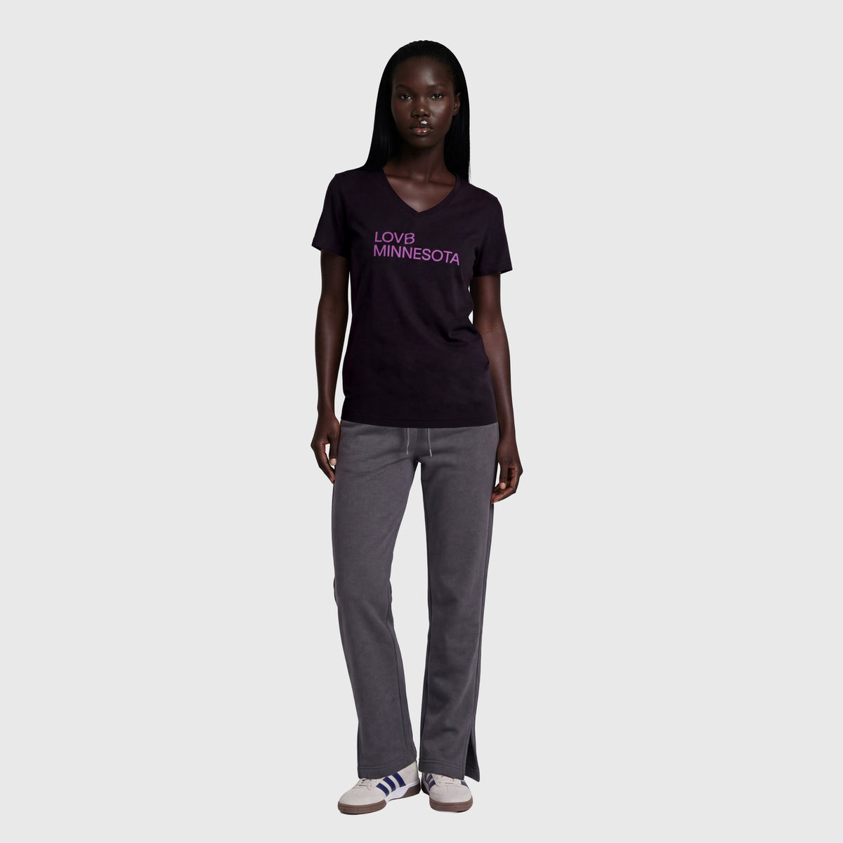 LOVB Minnesota x adidas V Neck Tee