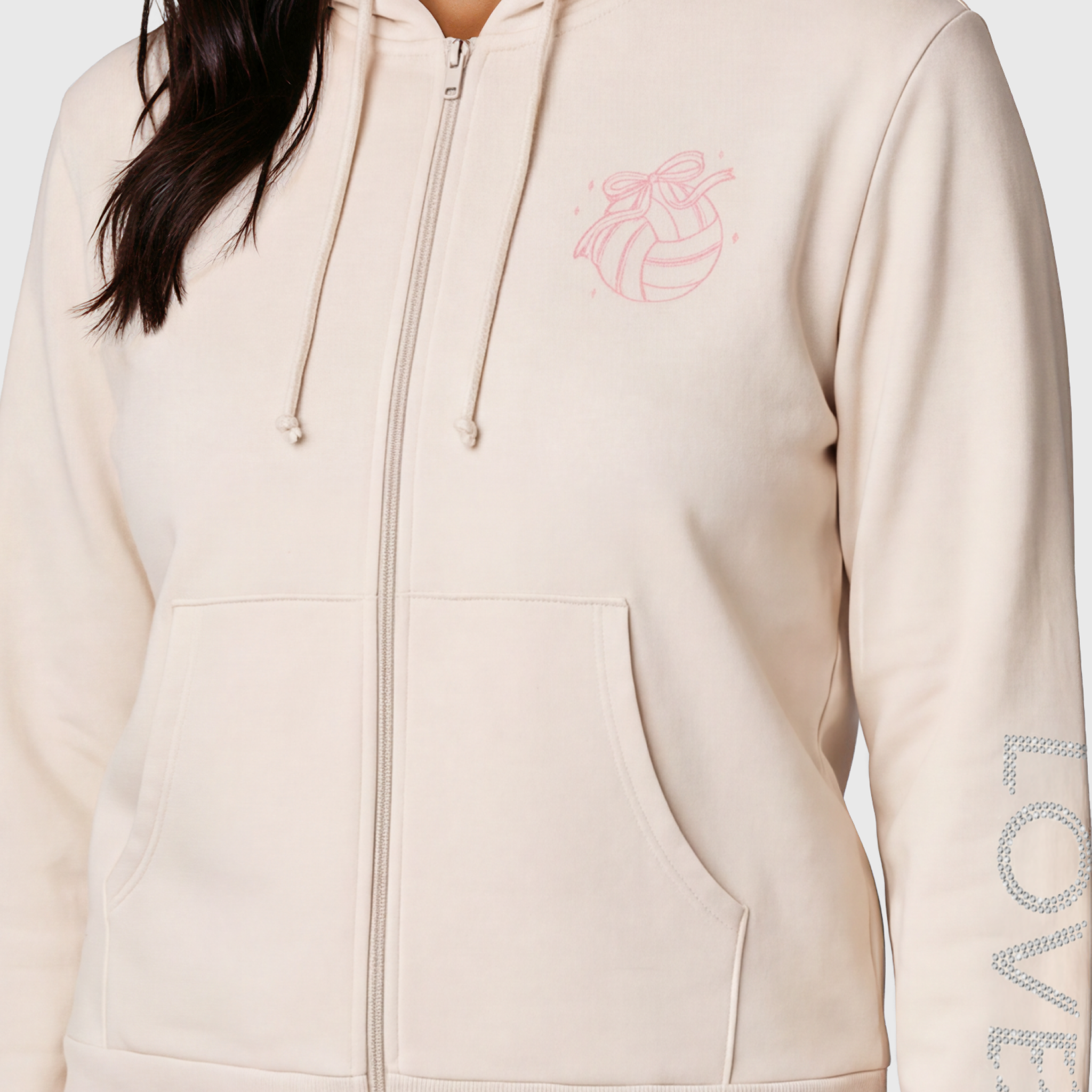 LOVB Rhinestone Full-Zip Hoodie