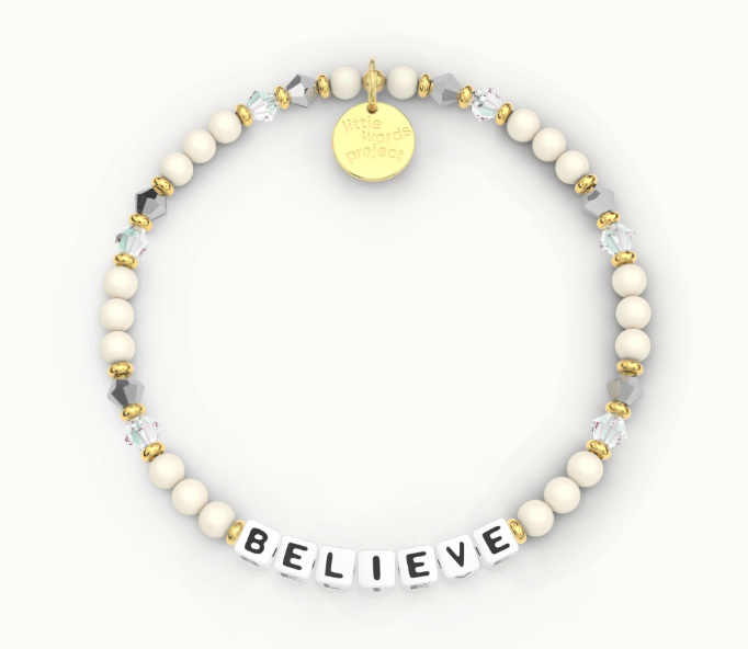 Believe Beaded Bracelet