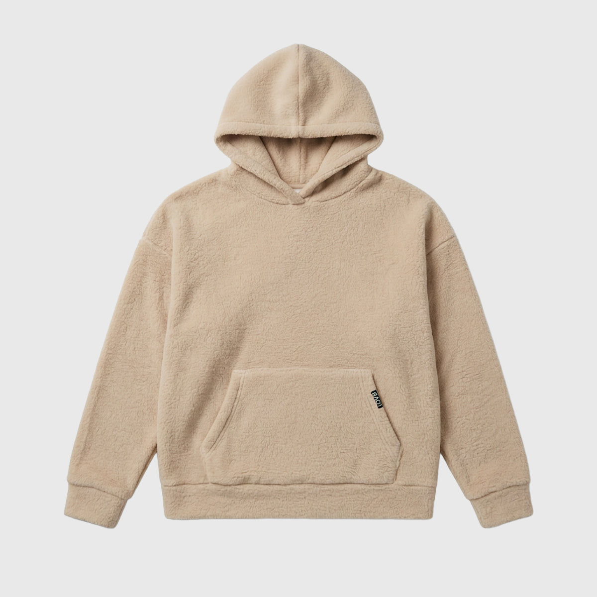 LOVB Varsity Edit Khaki Sherpa Hoodie