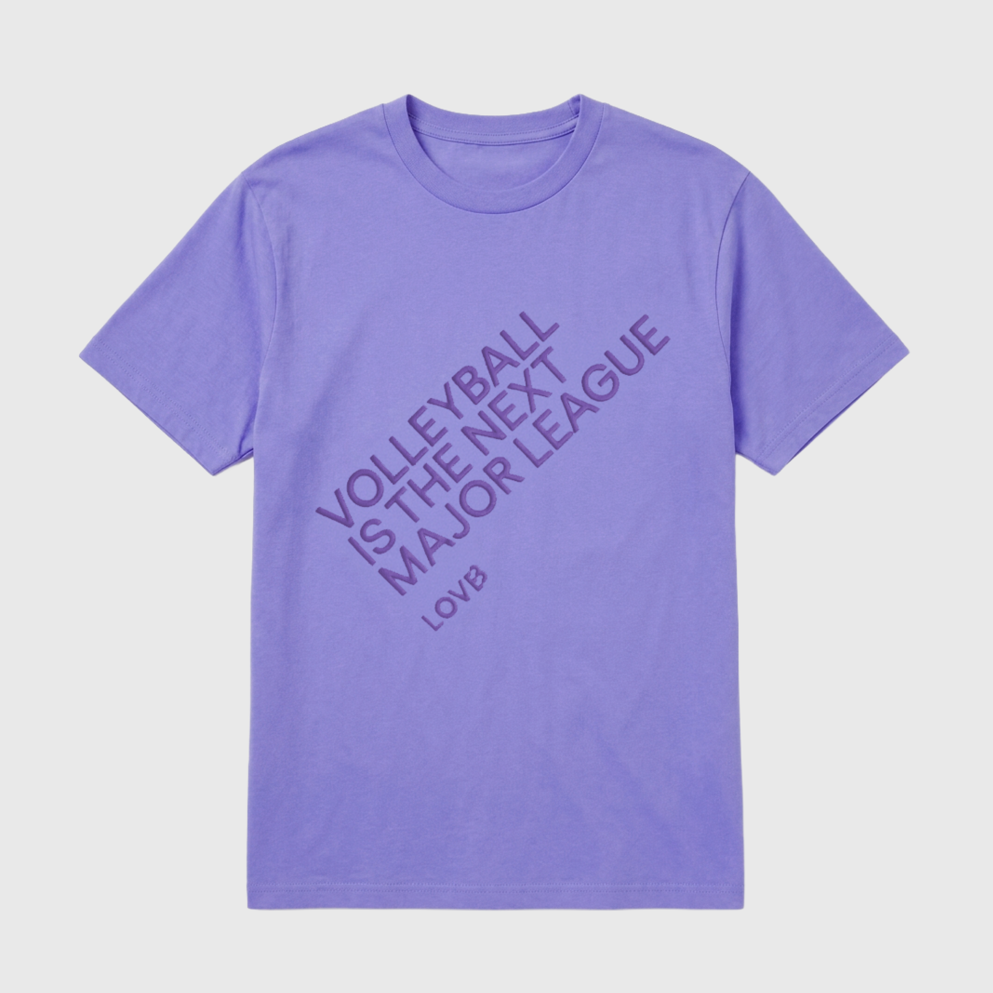 Volleyball is the Next Major League Bright Purple T-Shirt