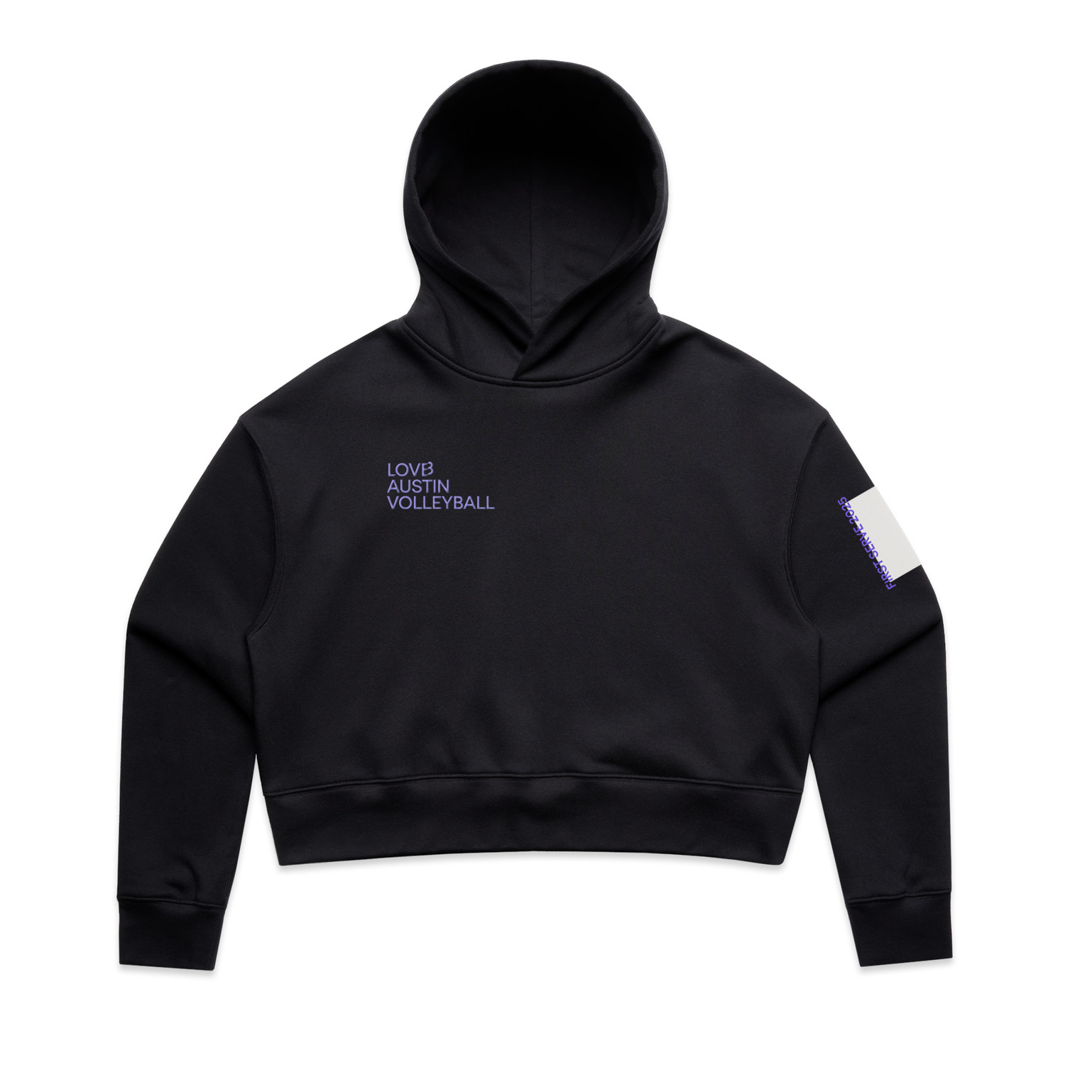 LOVB Austin First Serve Cropped Hoodie Sweatshirt