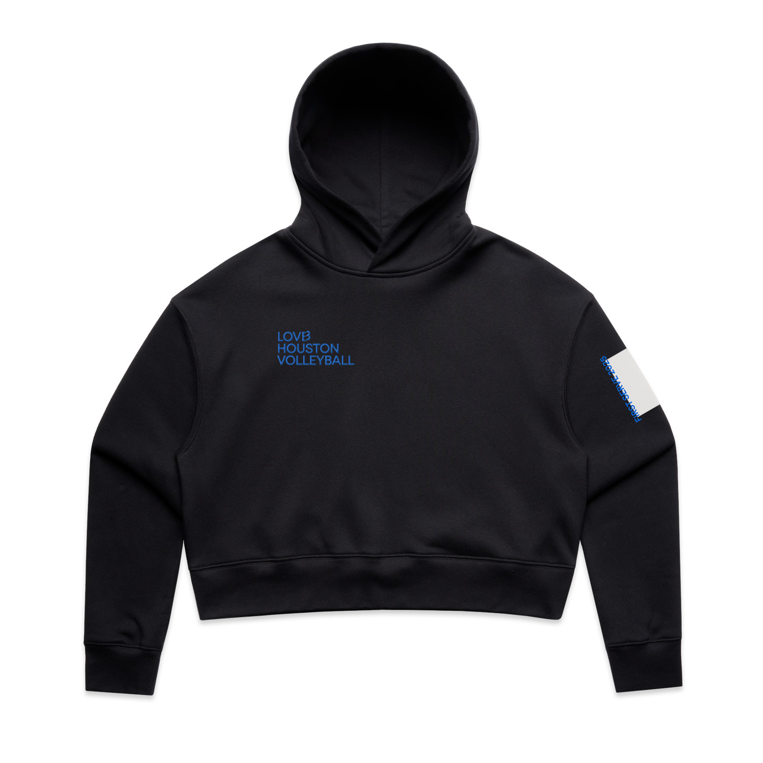LOVB Houston First Serve Cropped Hoodie Sweatshirt