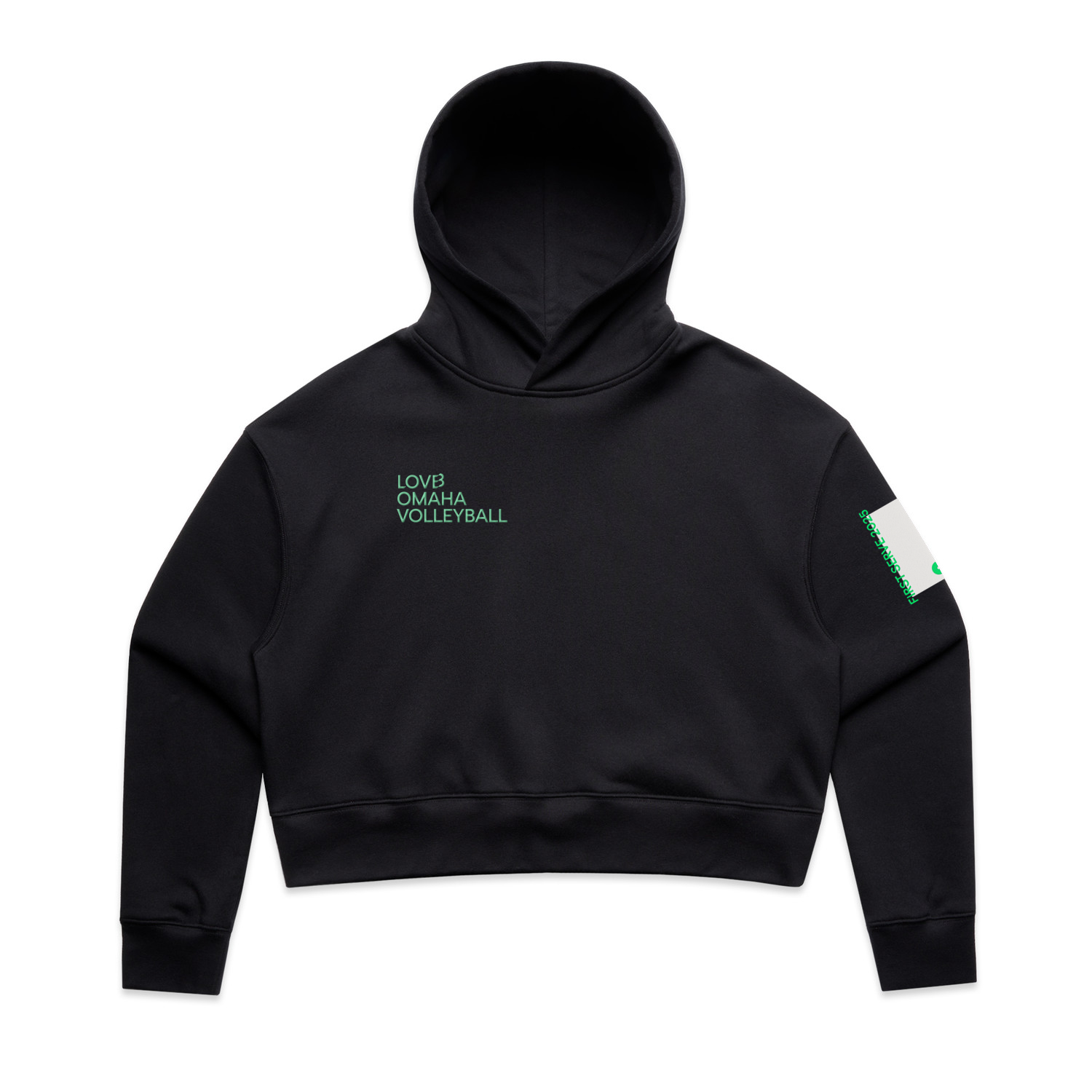 LOVB Omaha First Serve Cropped Hoodie Sweatshirt Collectors Edition