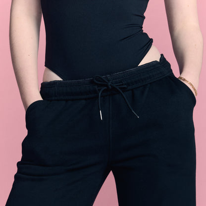 LOVB Essentials Black Wide Leg Sweatpants