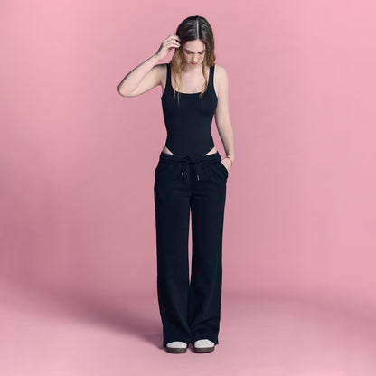 LOVB Essentials Black Wide Leg Sweatpants