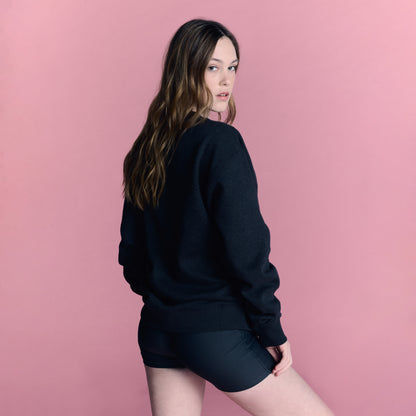 LOVB Essentials Dark Heather Grey Crewneck Sweatshirt