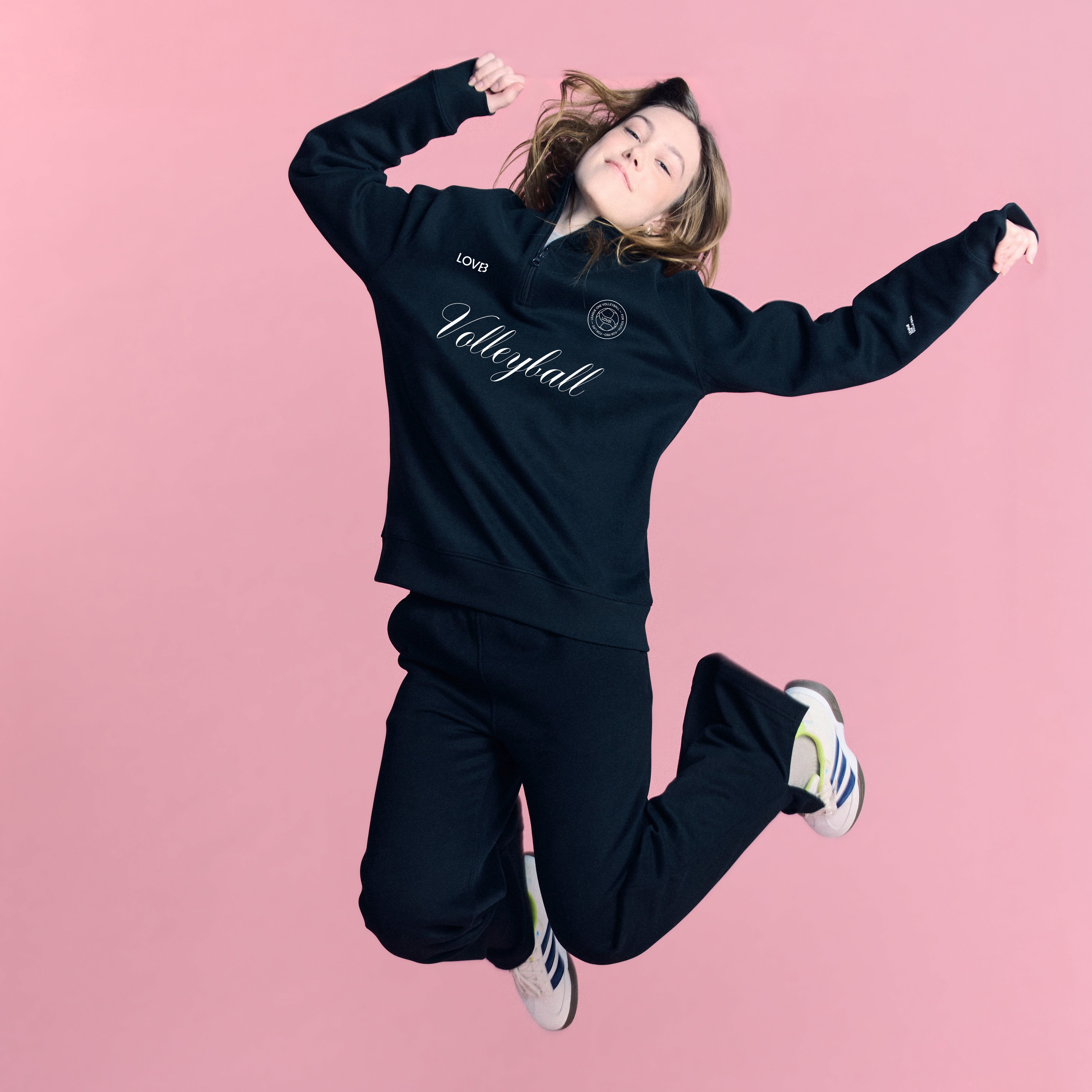 LOVB Volleyball Black Hybrid Quarter Zip – Shop.LOVB.com