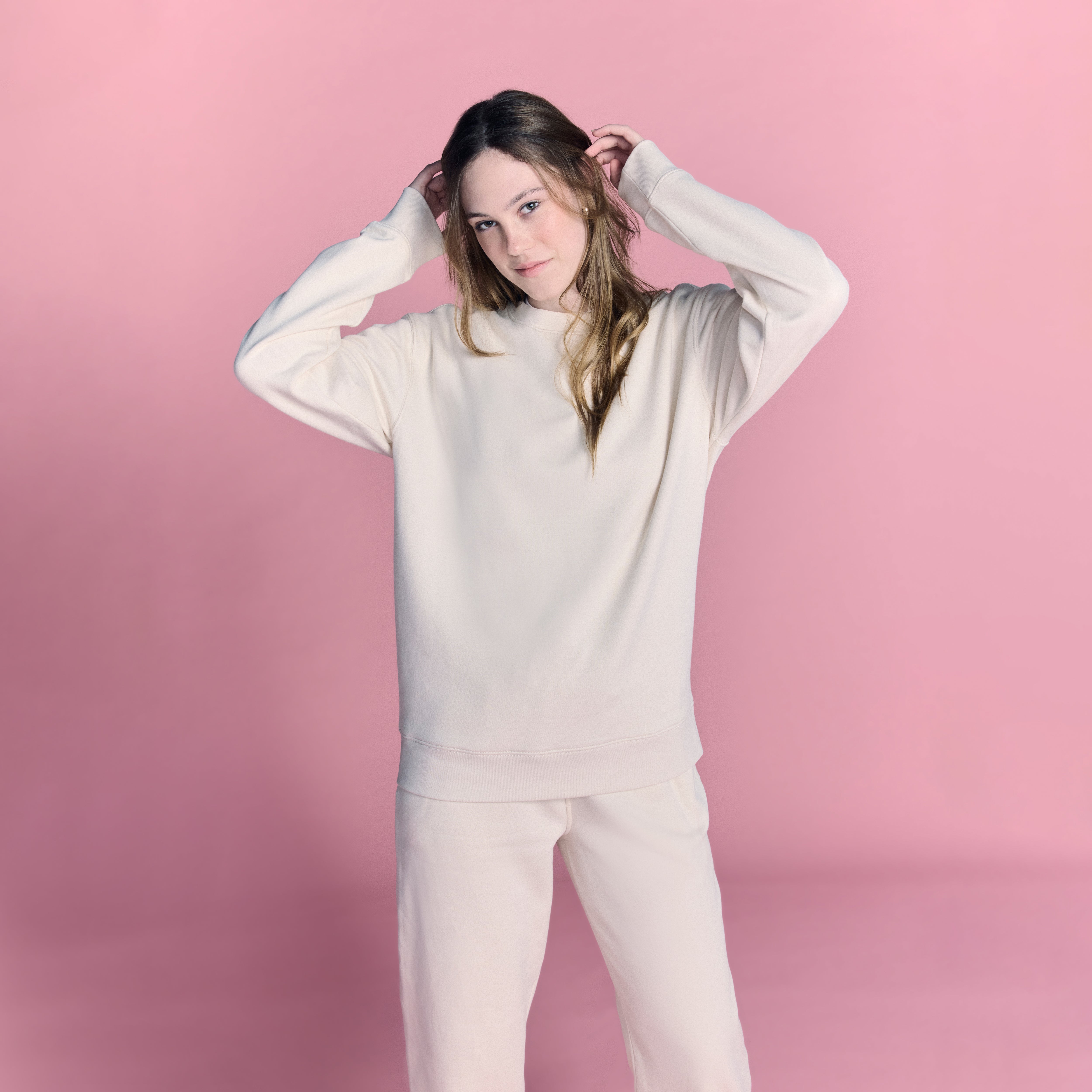 LOVB Essentials Bone Crewneck Sweatshirt
