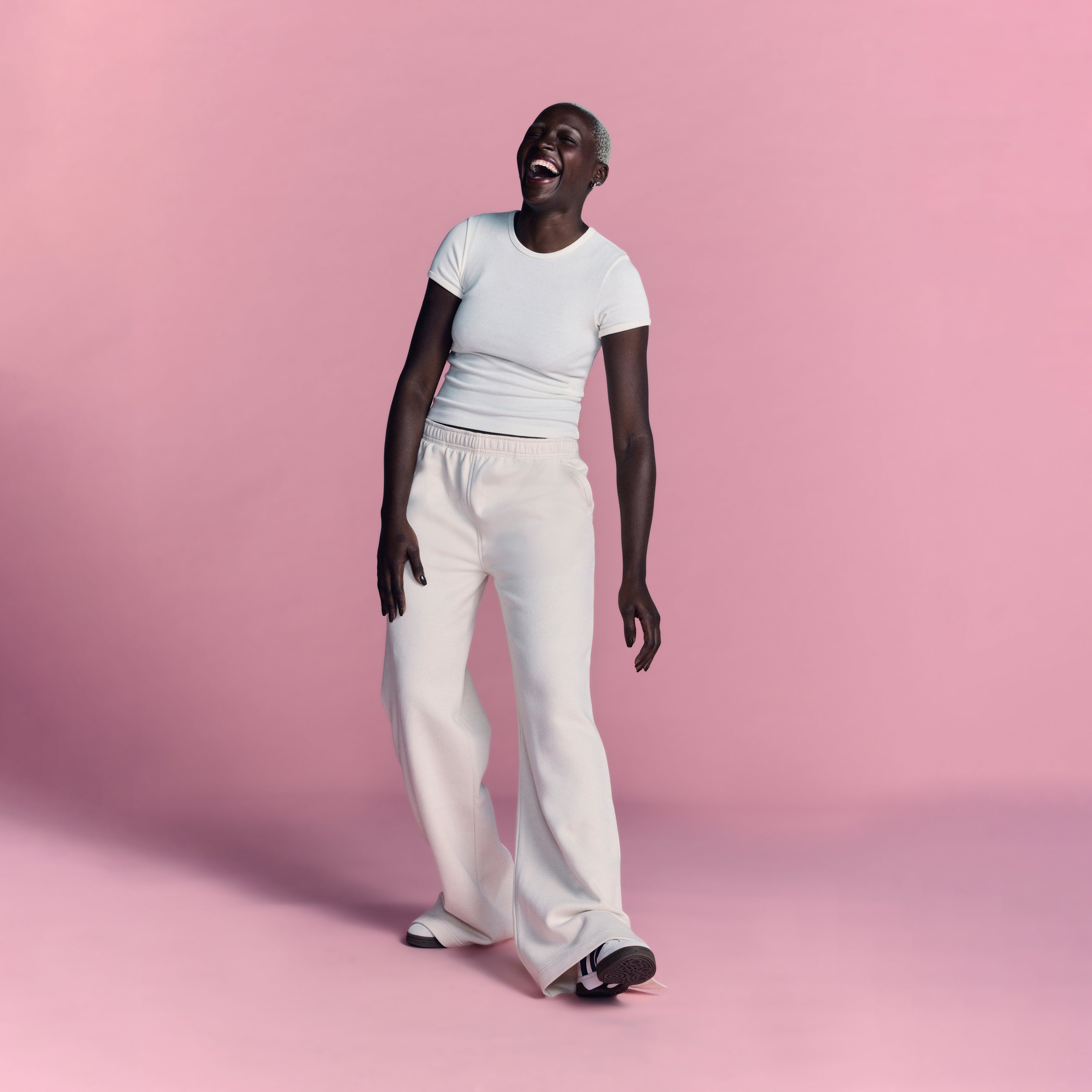 LOVB Essentials Bone Wide Leg Sweatpants