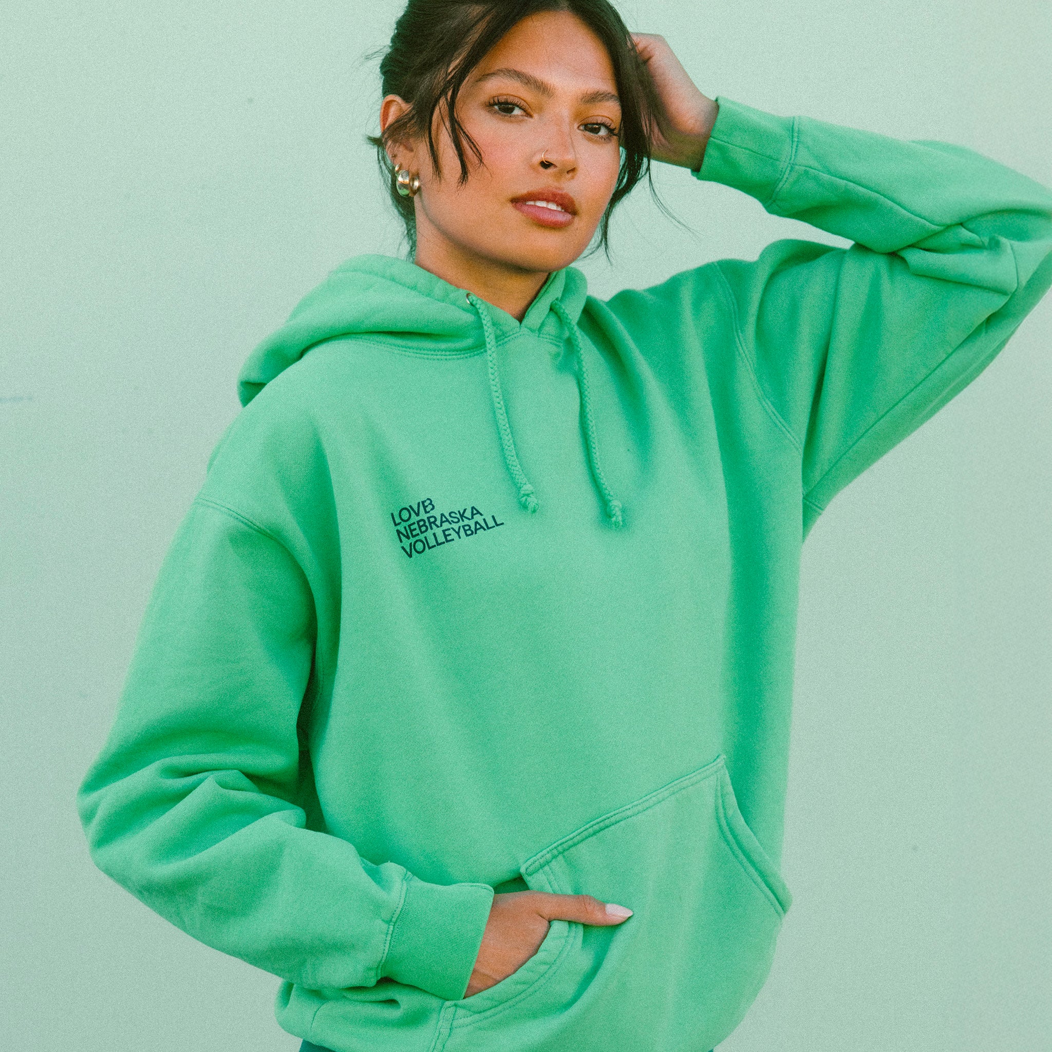LOVB Nebraska Color Drenched Hoodie