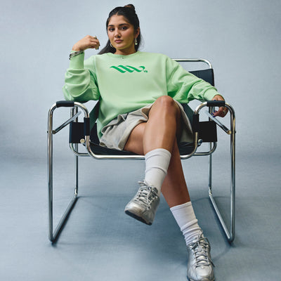 LOVB Nebraska x Adidas Cropped Crewneck Sweatshirt