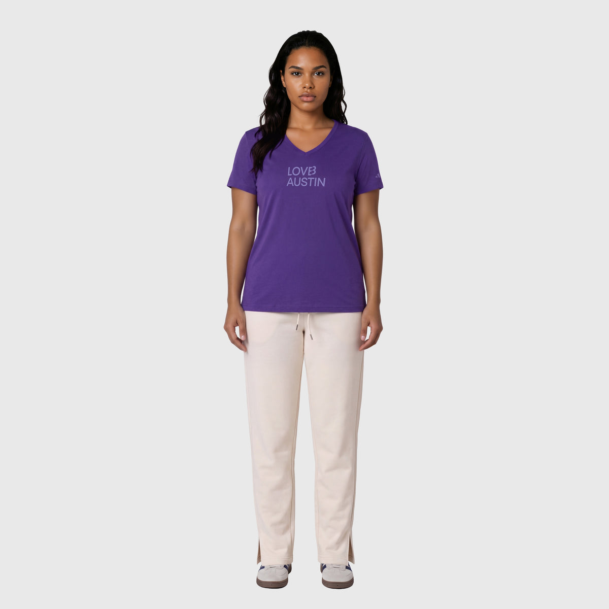 LOVB Austin x adidas V Neck Tee