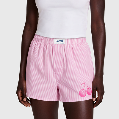 LOVB Volleyball Cherries Women's Boxy Short