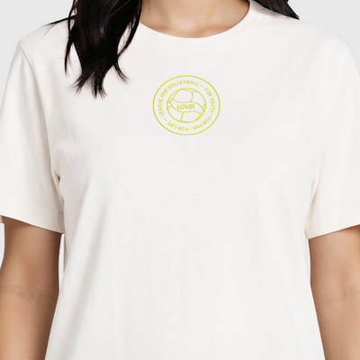 LOVB Volleyball Graphic White T-Shirt
