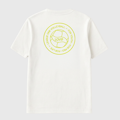 LOVB Volleyball Graphic White T-Shirt