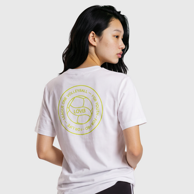LOVB Volleyball Graphic White T-Shirt