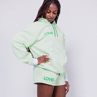 LOVB Candy Court Mint Green Hybrid Hoodie