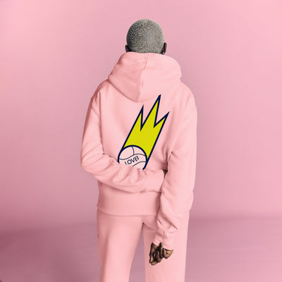 LOVB Volleyball Comet Blush Hybrid Hoodie