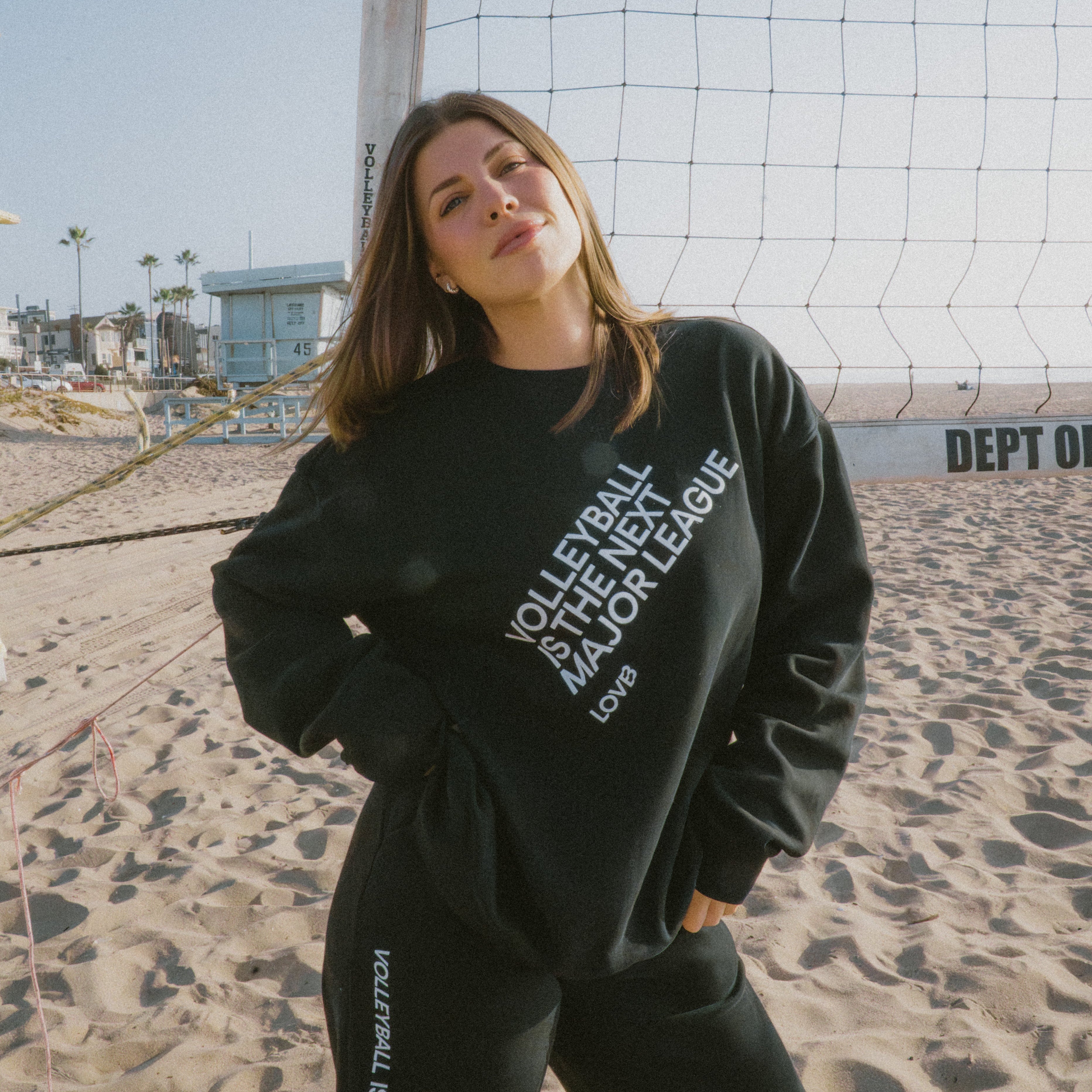 LOVB Volleyball Next Major League™ Hybrid Crewneck